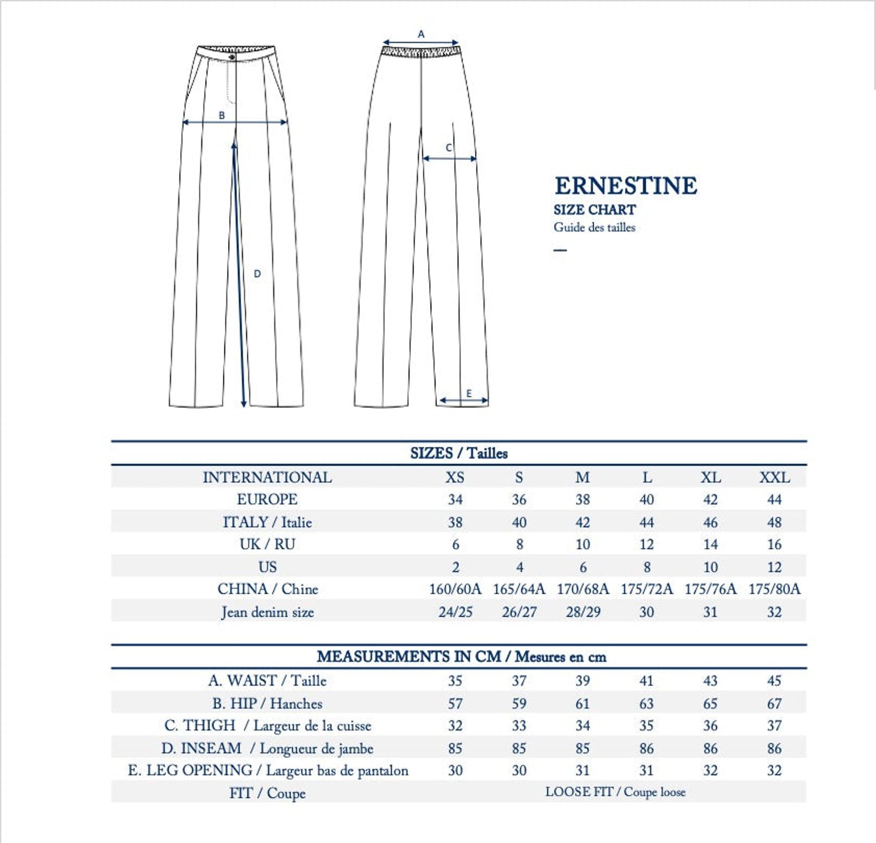 Ernestine pants in lamé dorado
