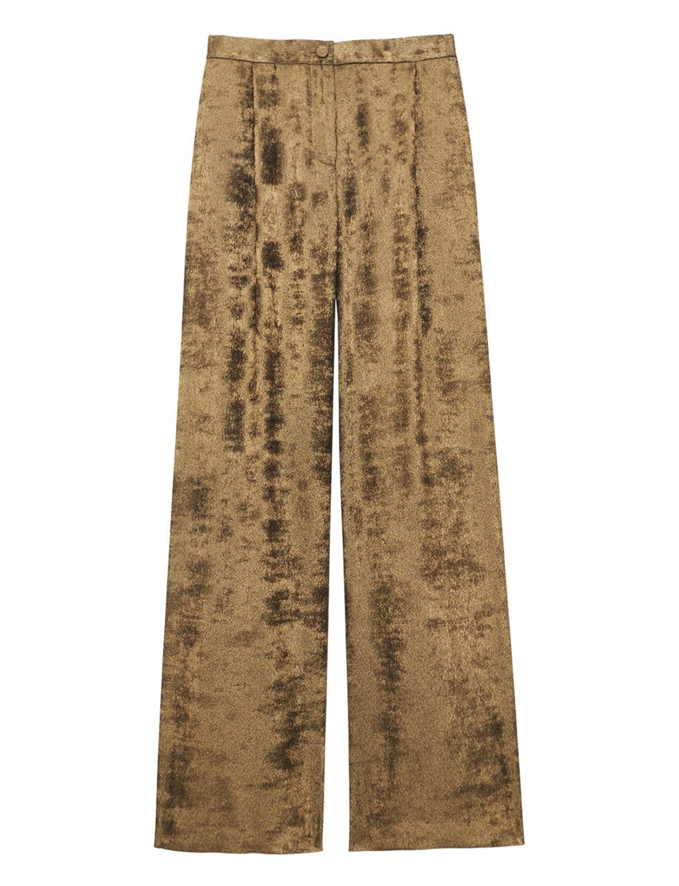 Ernestine pants in lamé dorado