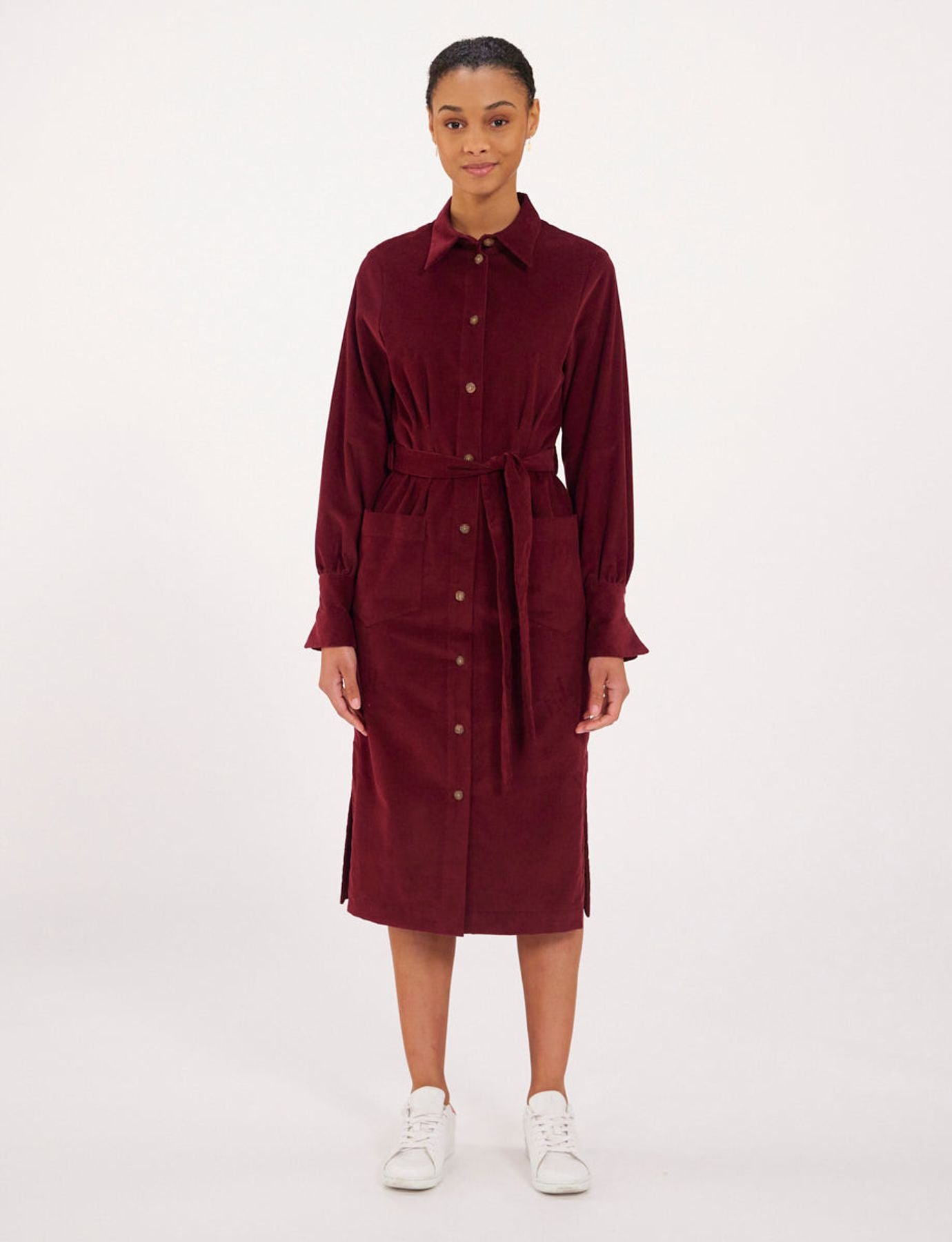 Vestido de terciopelo ciruela Rosabella