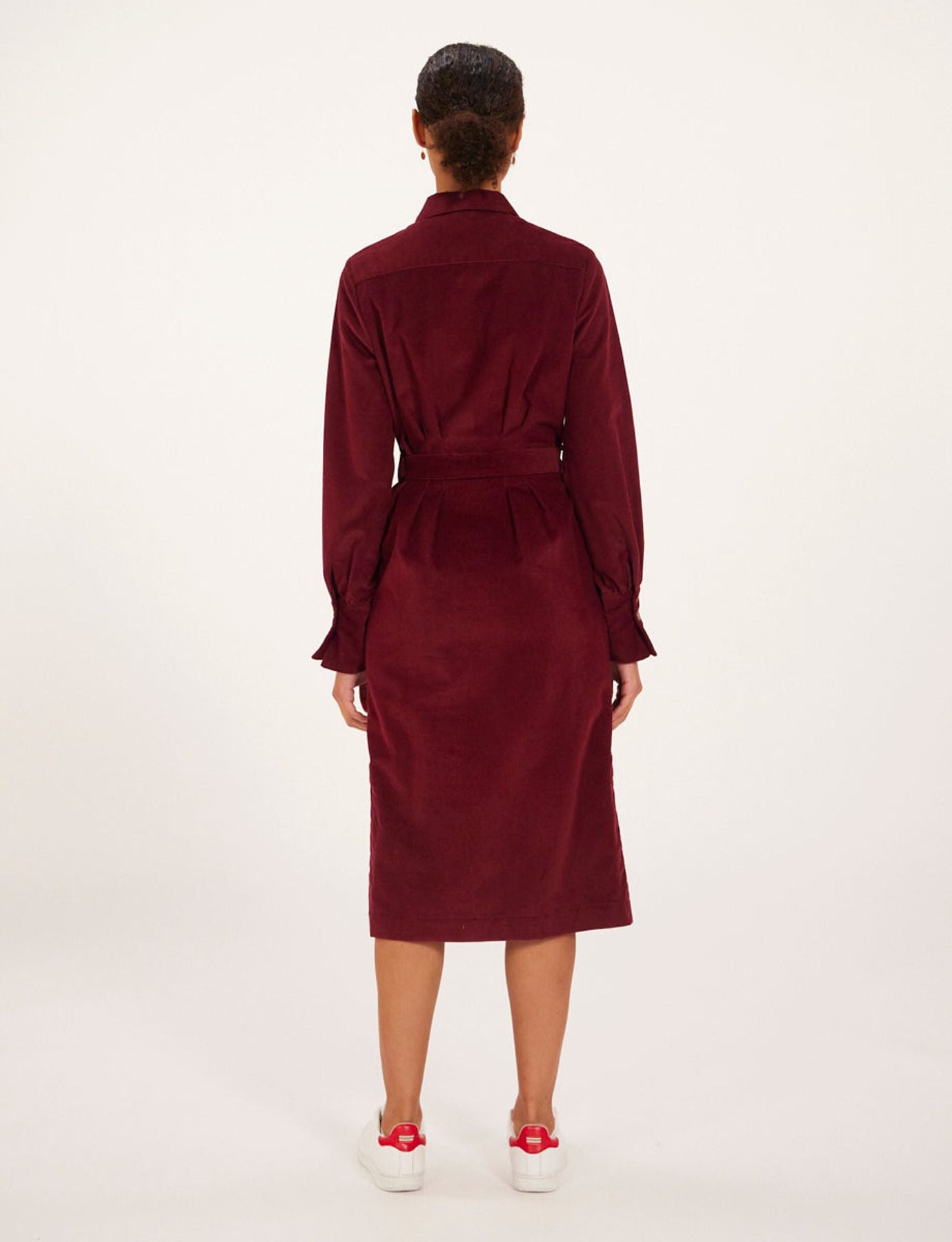 Vestido de terciopelo ciruela Rosabella