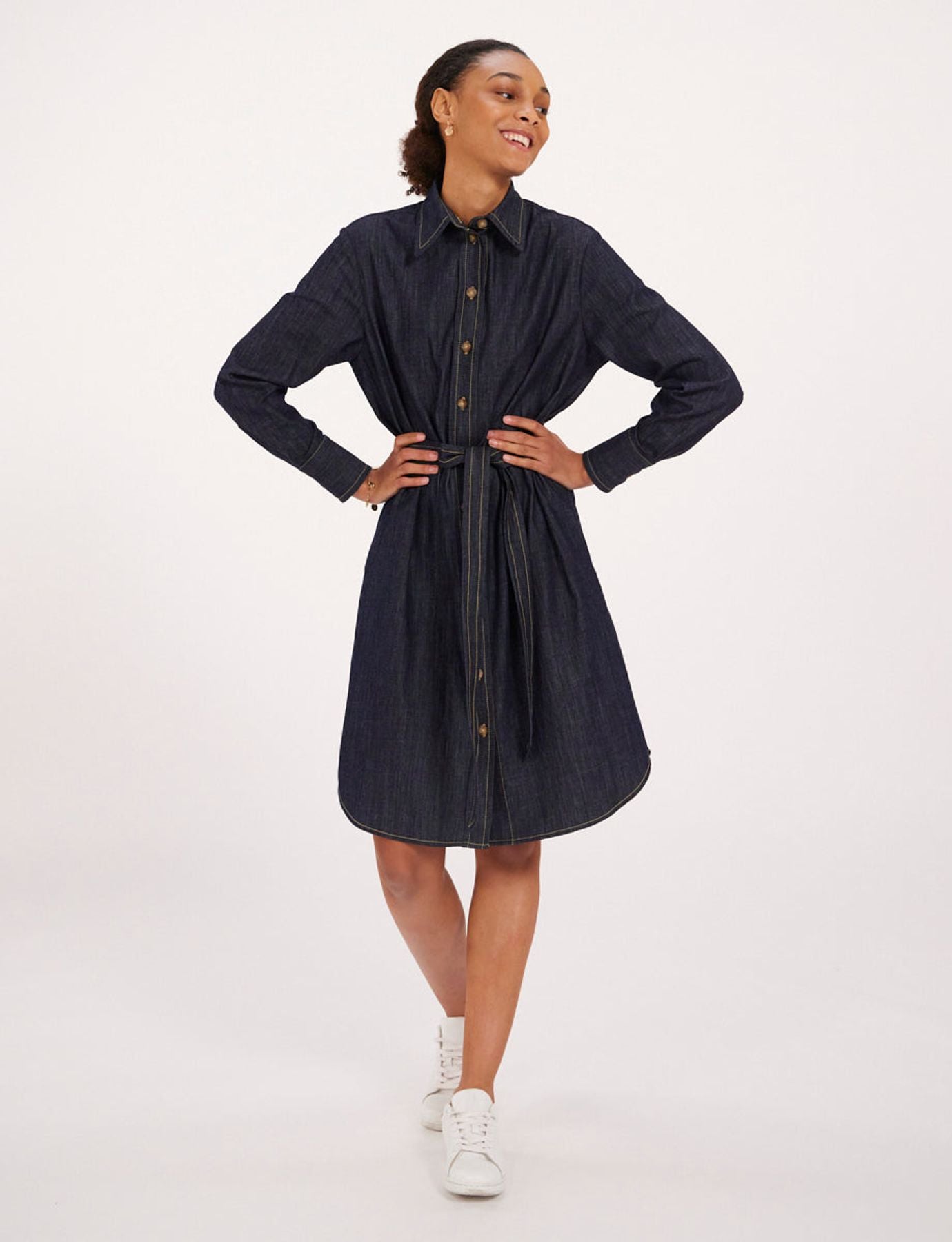 Vestido vaquero crudo Love