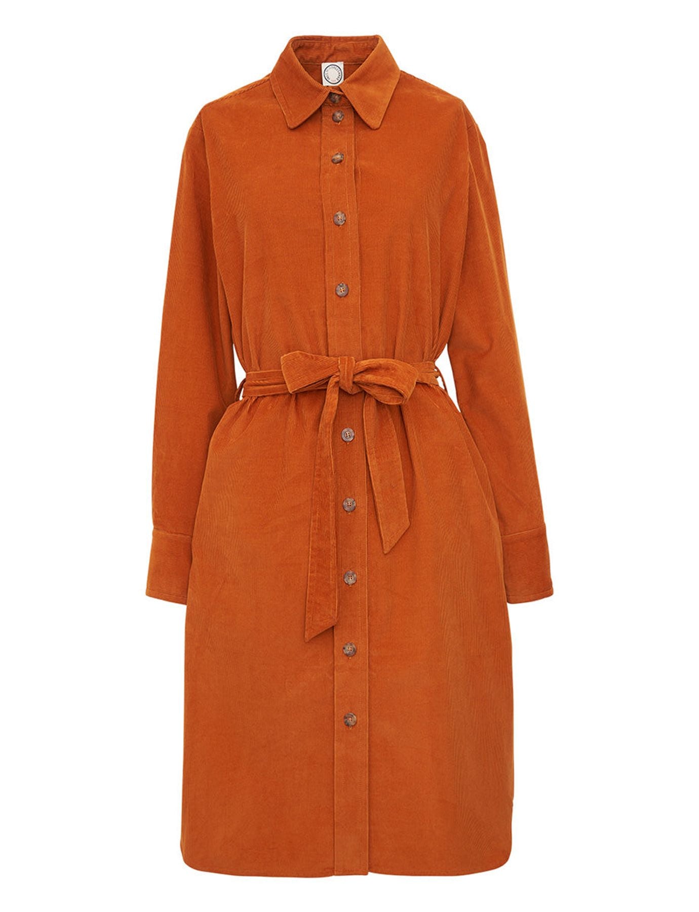 Vestido de terciopelo naranja Love