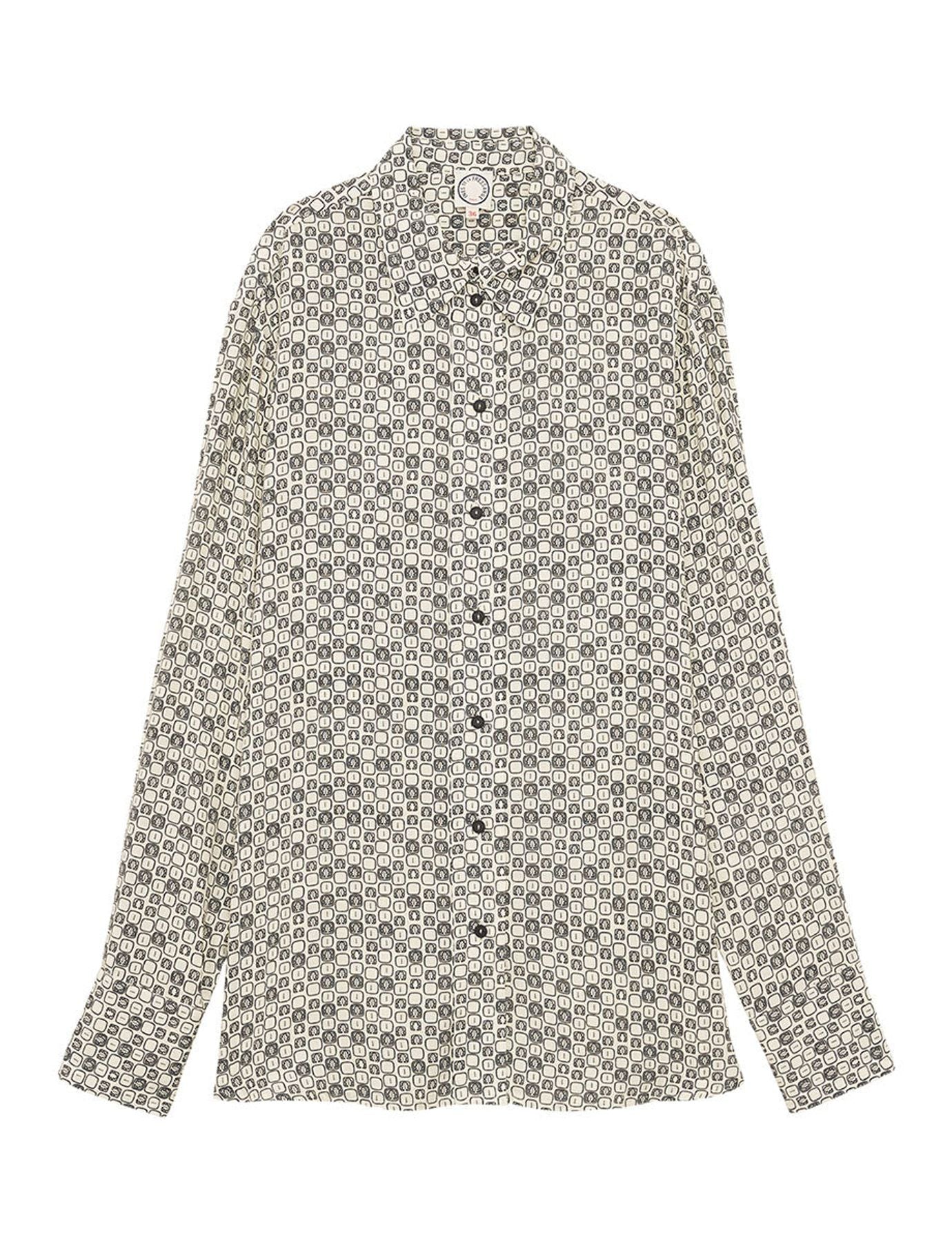 Camisa con estampado de hojas de roble Maureen