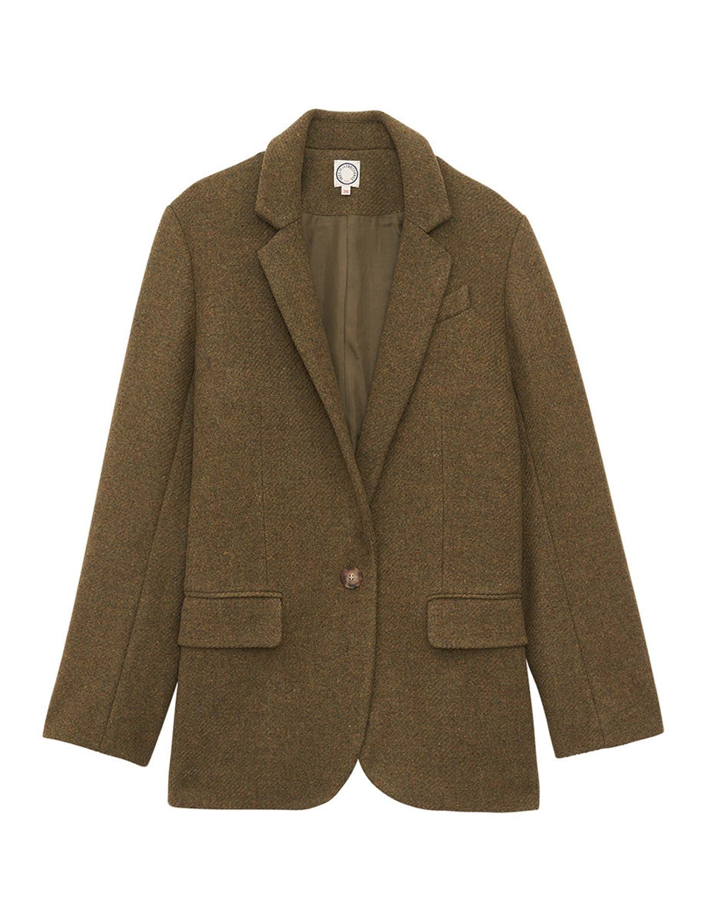 Bruna khaki wool jacket