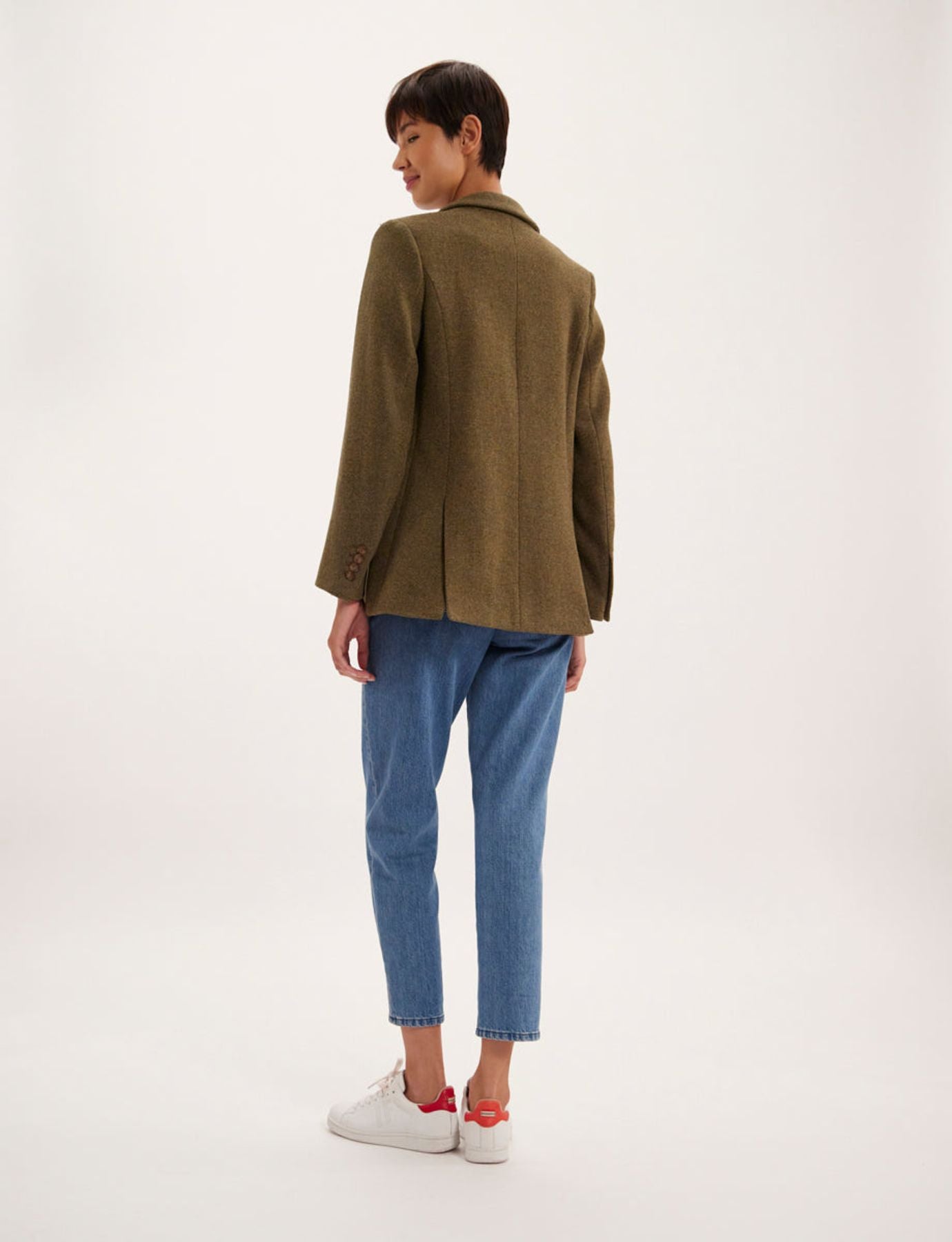 Bruna khaki wool jacket