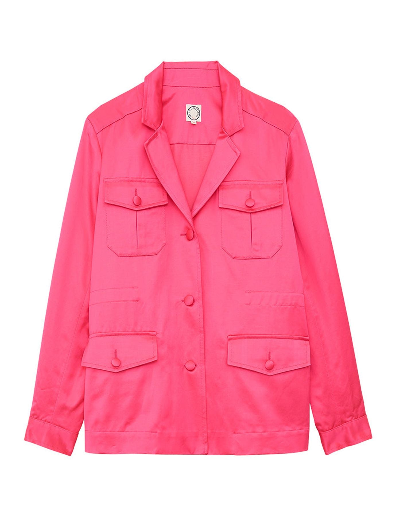 Chaqueta Flipper de satén rosa