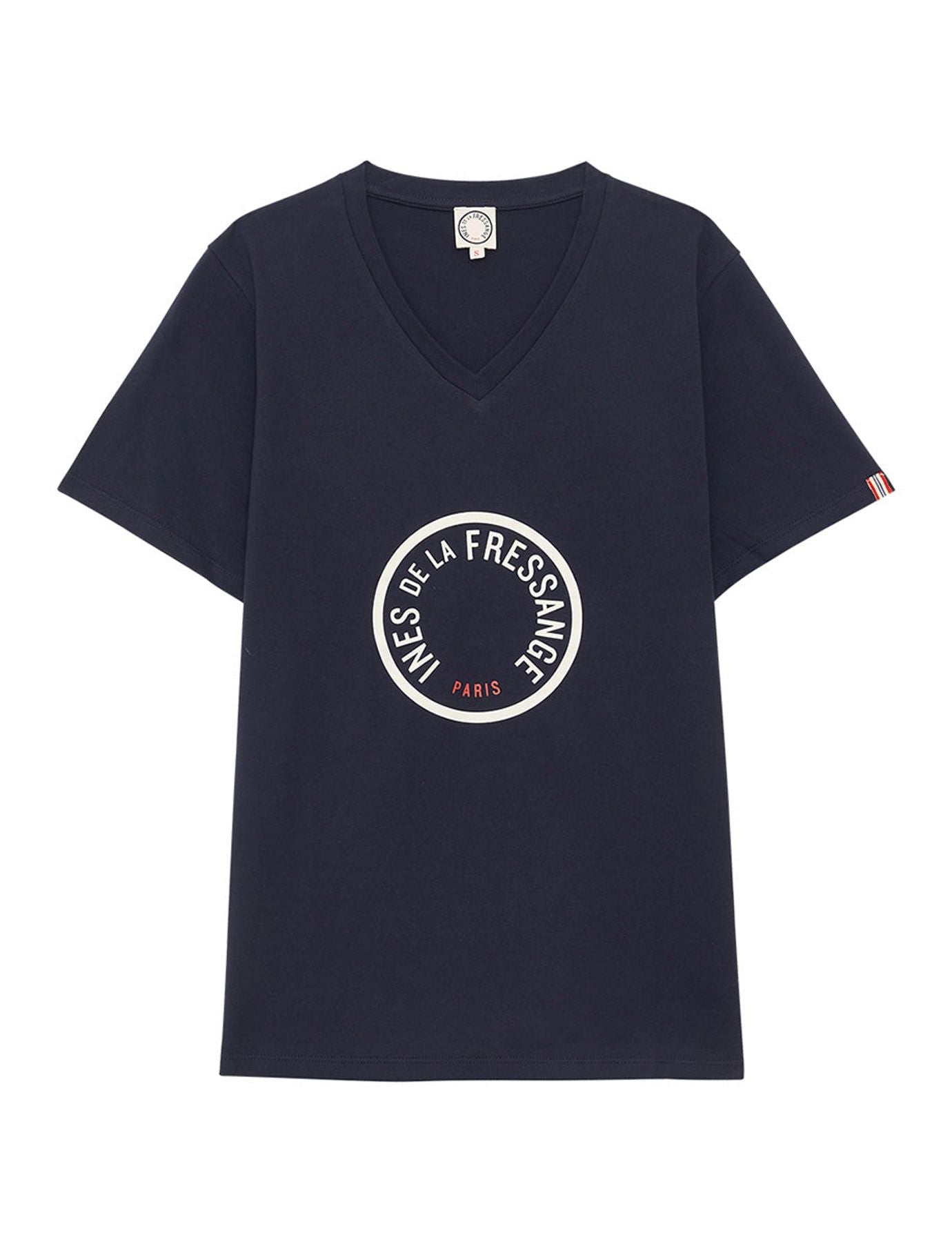 Camiseta Aurora azul marino/blanca
