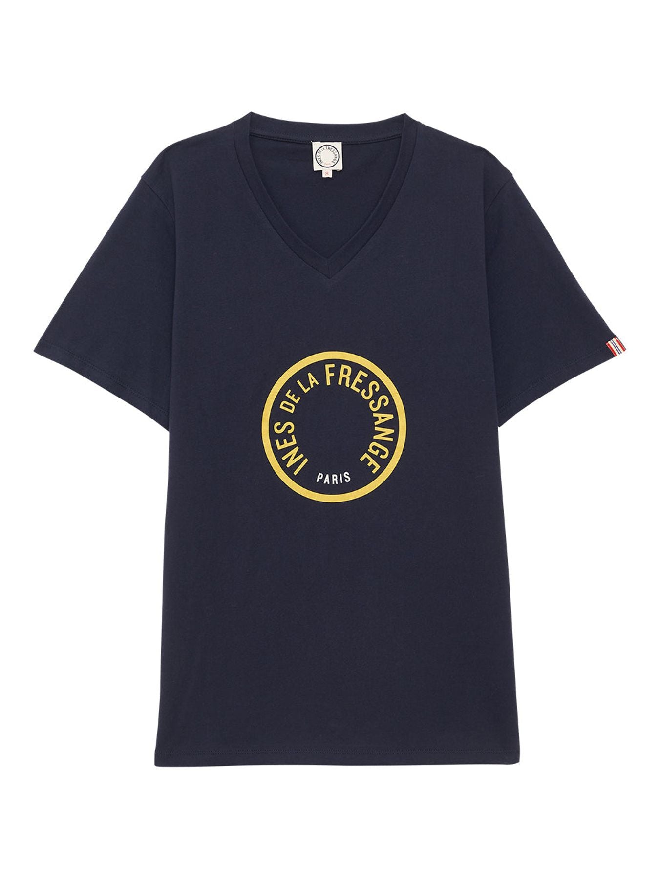 Camiseta Aurora azul marino/amarillo