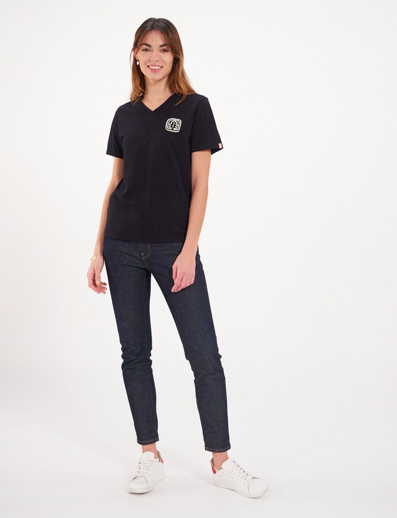 Camiseta Aurora negra/blanca