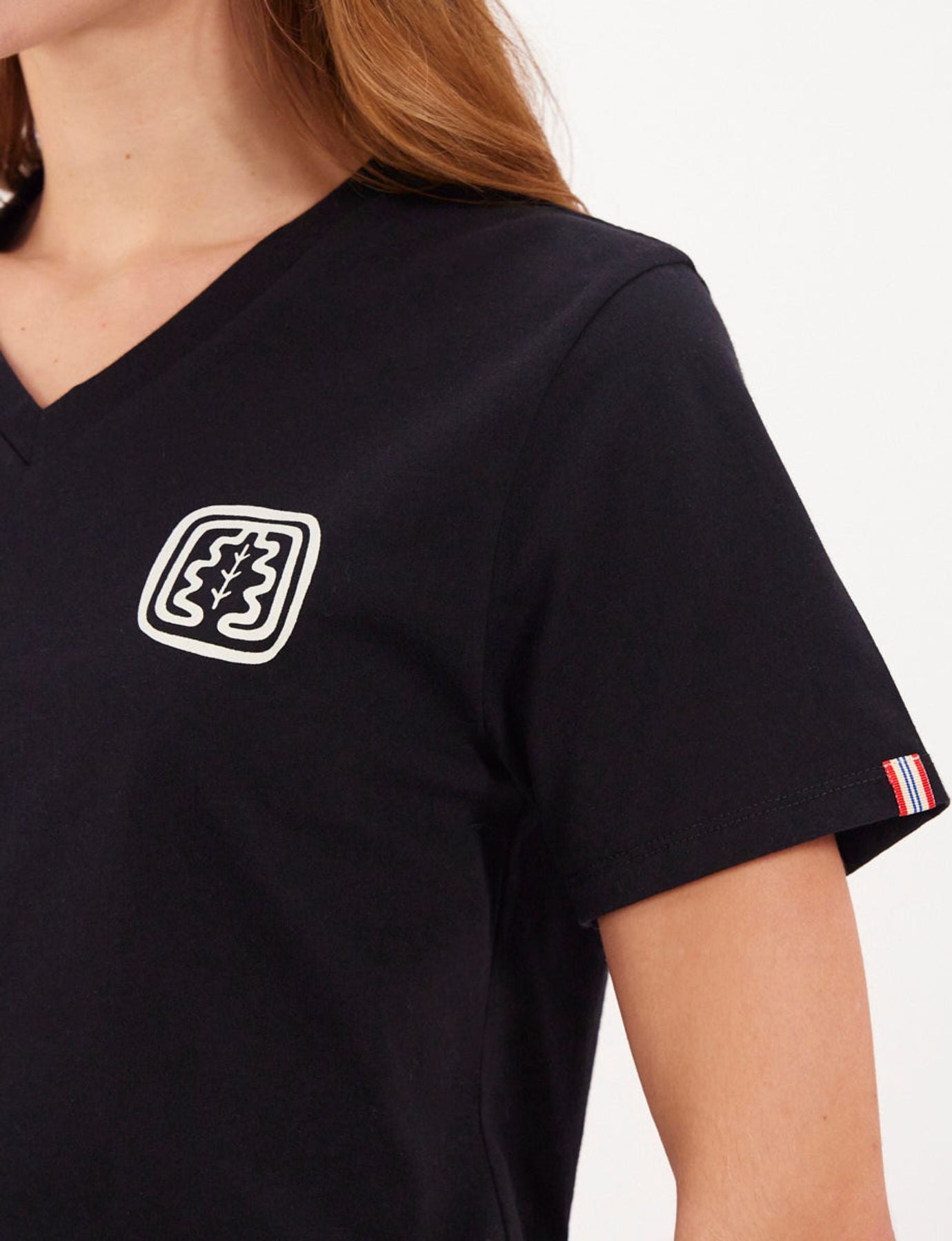 Camiseta Aurora negra/blanca