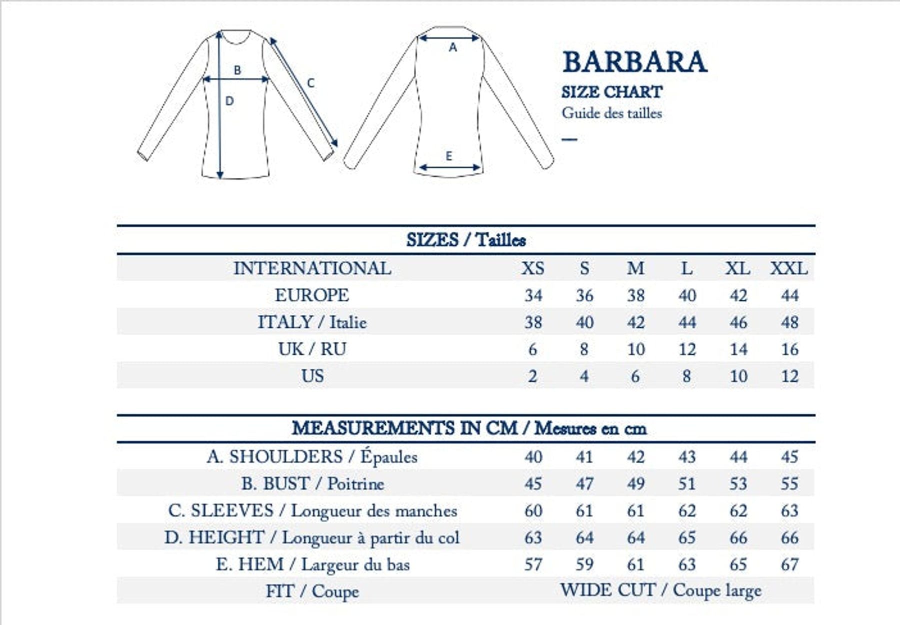Camiseta Barbara navy