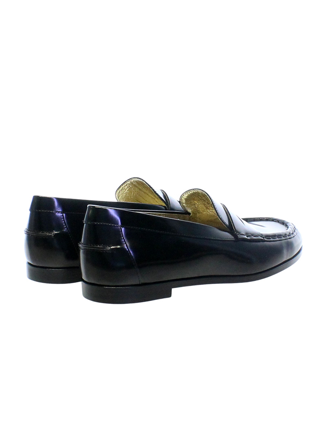Mocasín de cuero negro