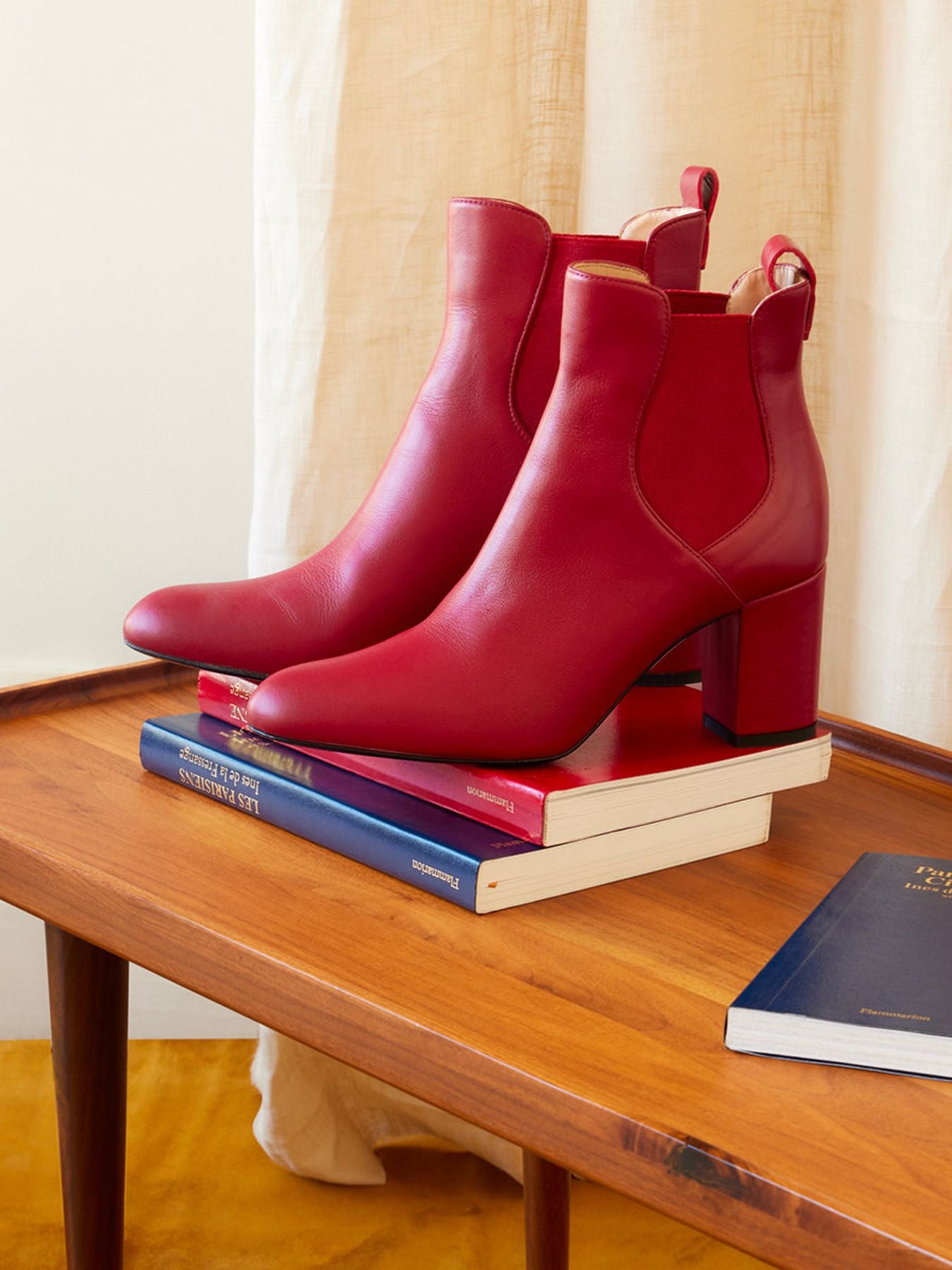 Botas de tacón de piel