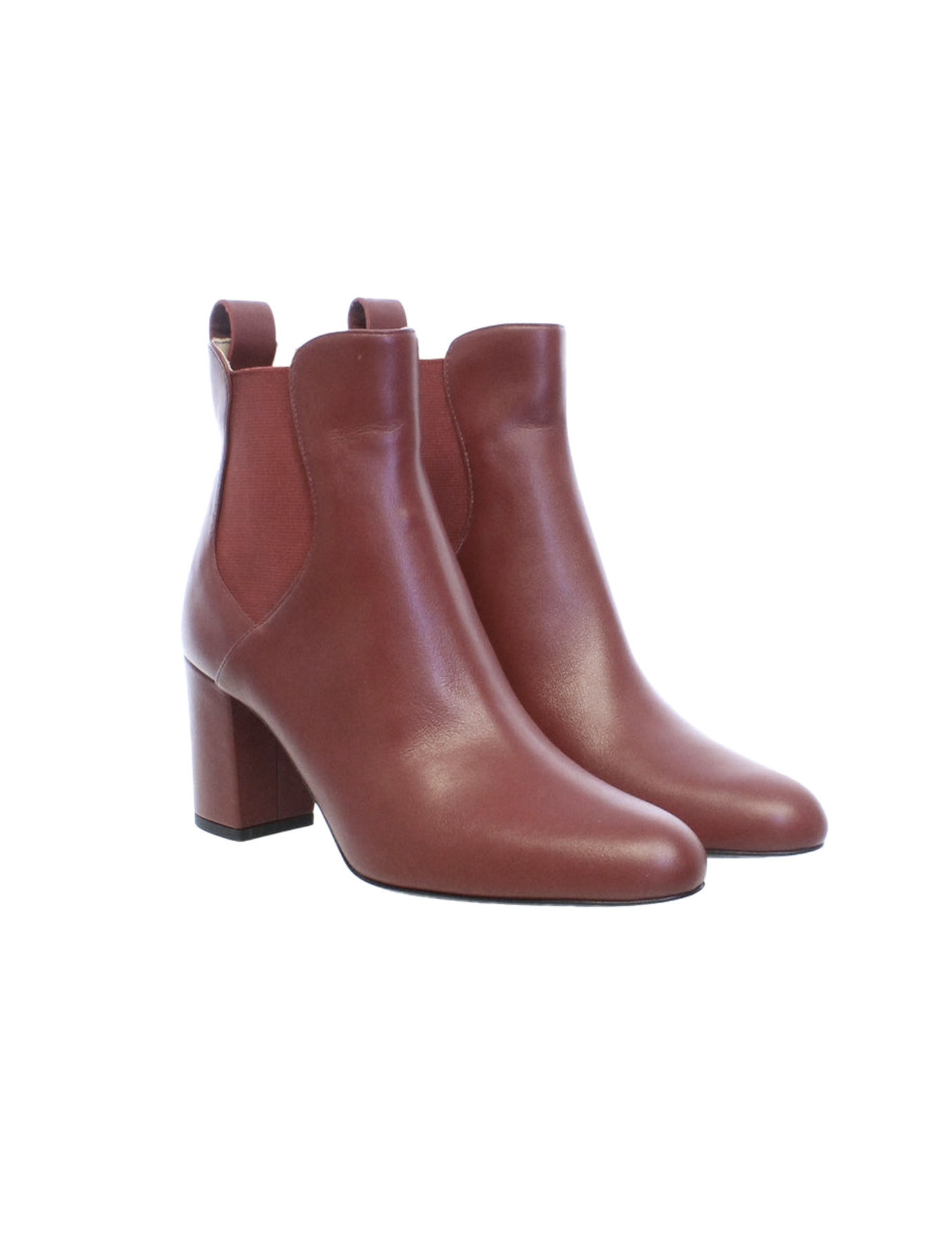 Botas de tacón de piel