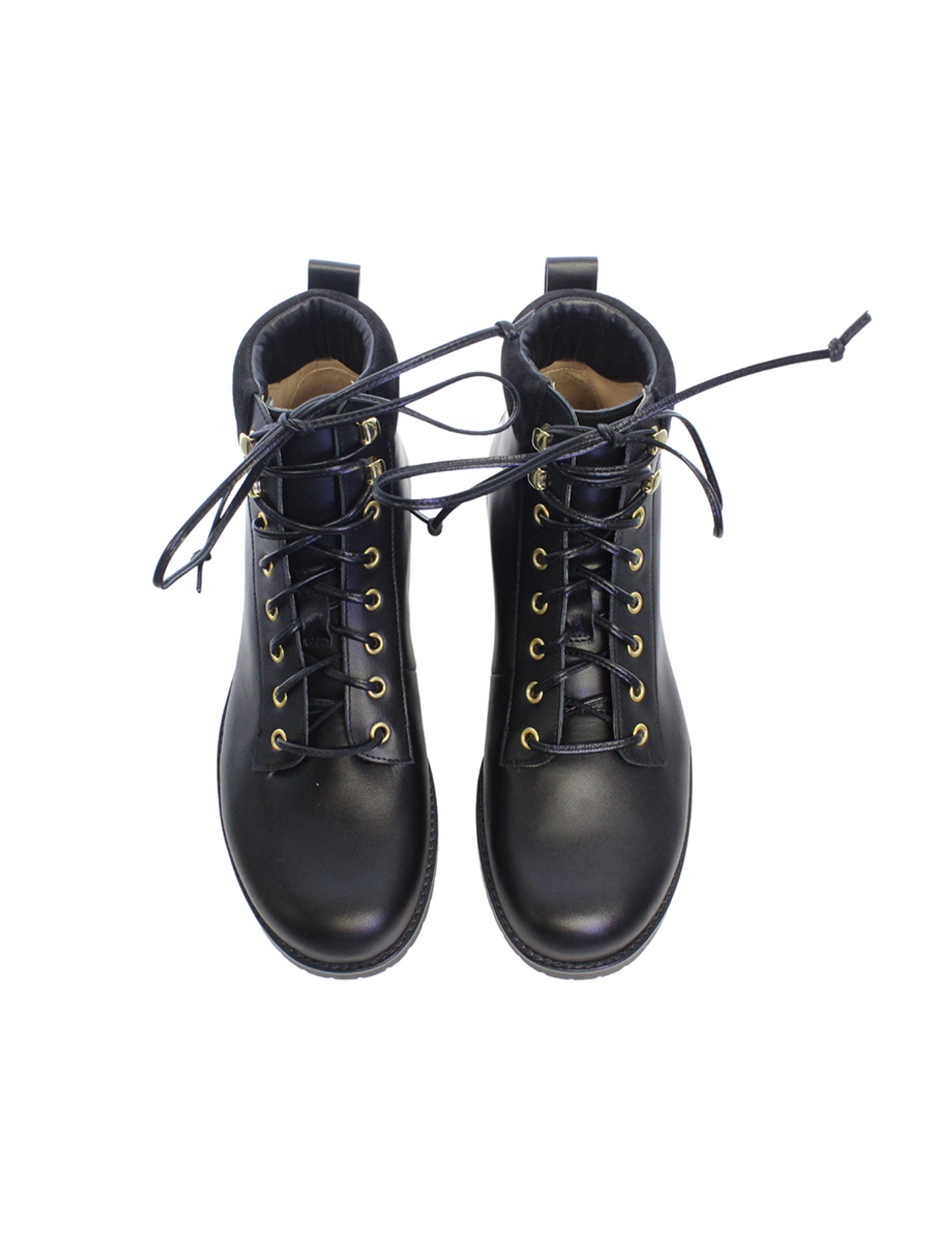 Botas de montaña de cuero negro