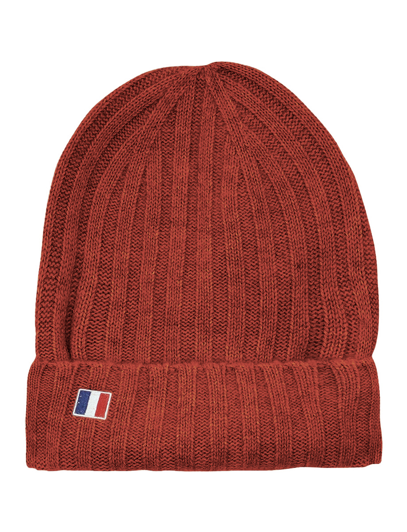 Gorro de cachemira con solapa roja Ines x Notshy