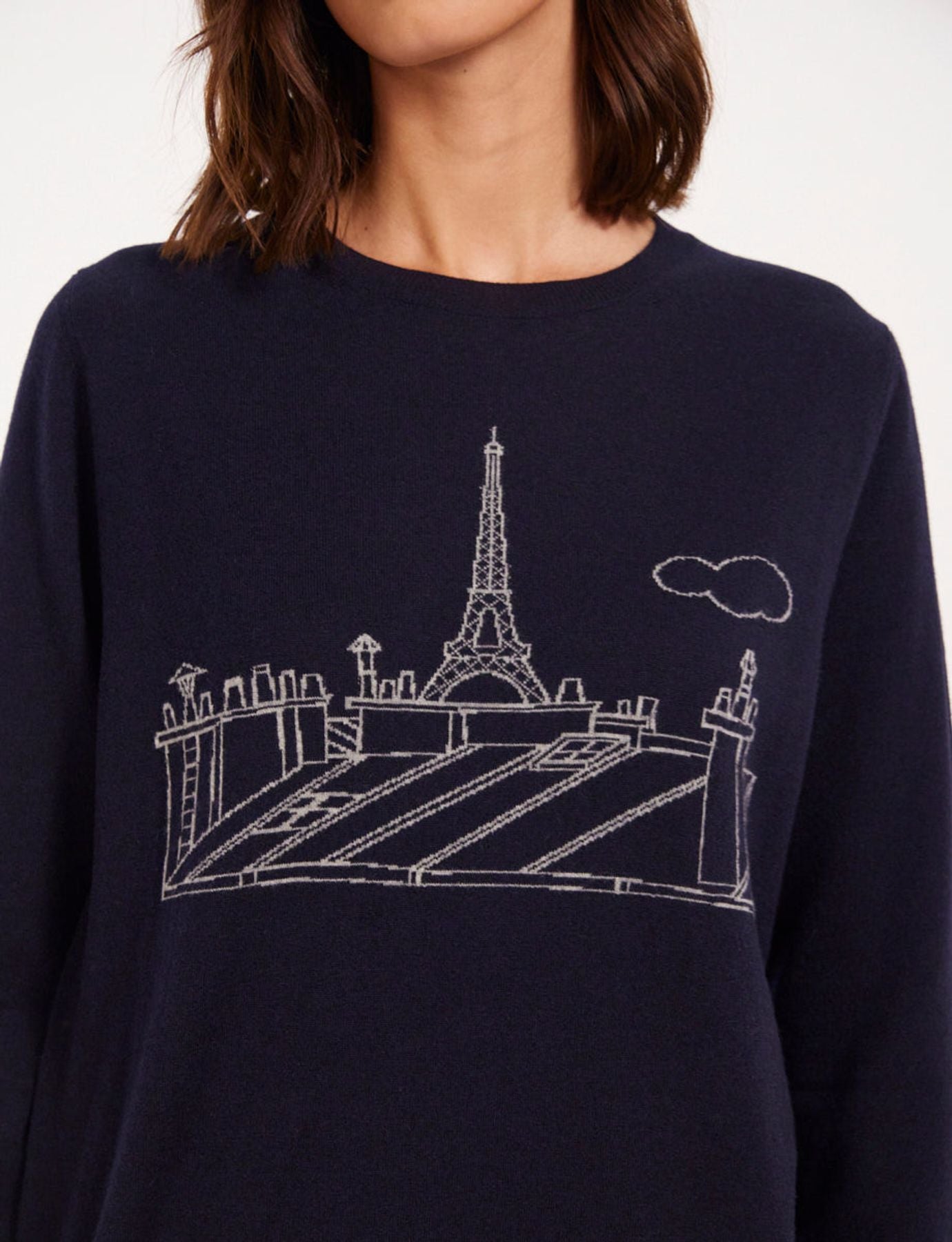 Jersey Parigi azul marino