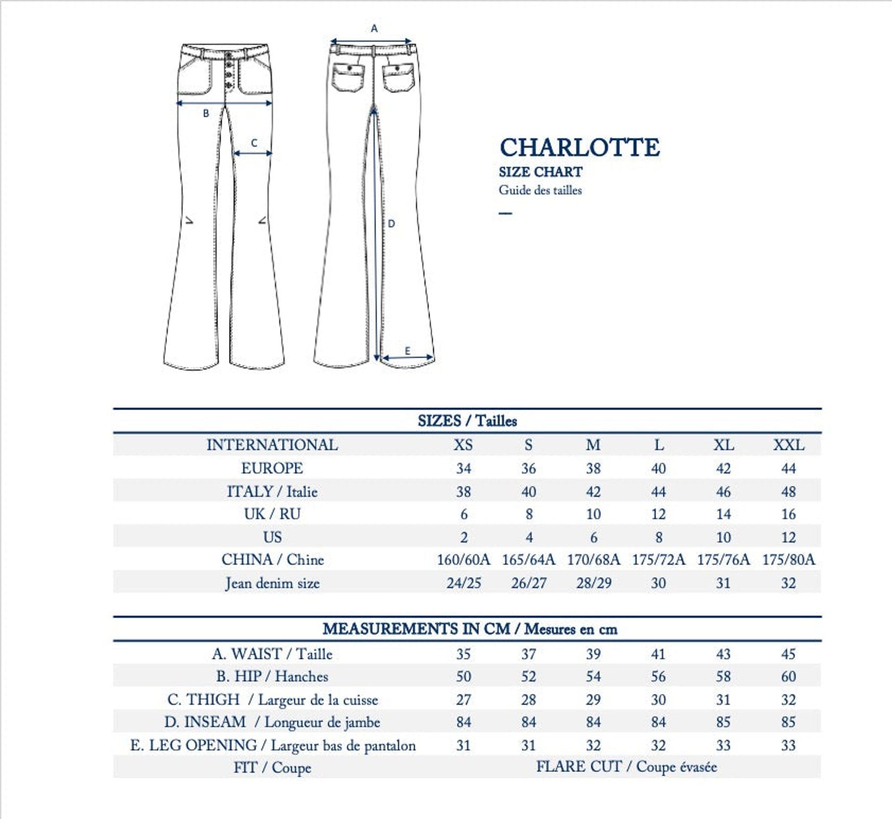 Pantalón acampanado Charlotte de terciopelo liso caqui