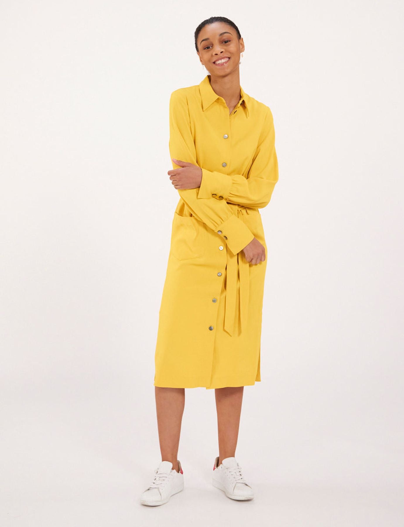 Vestido camisero ochre Rosabella