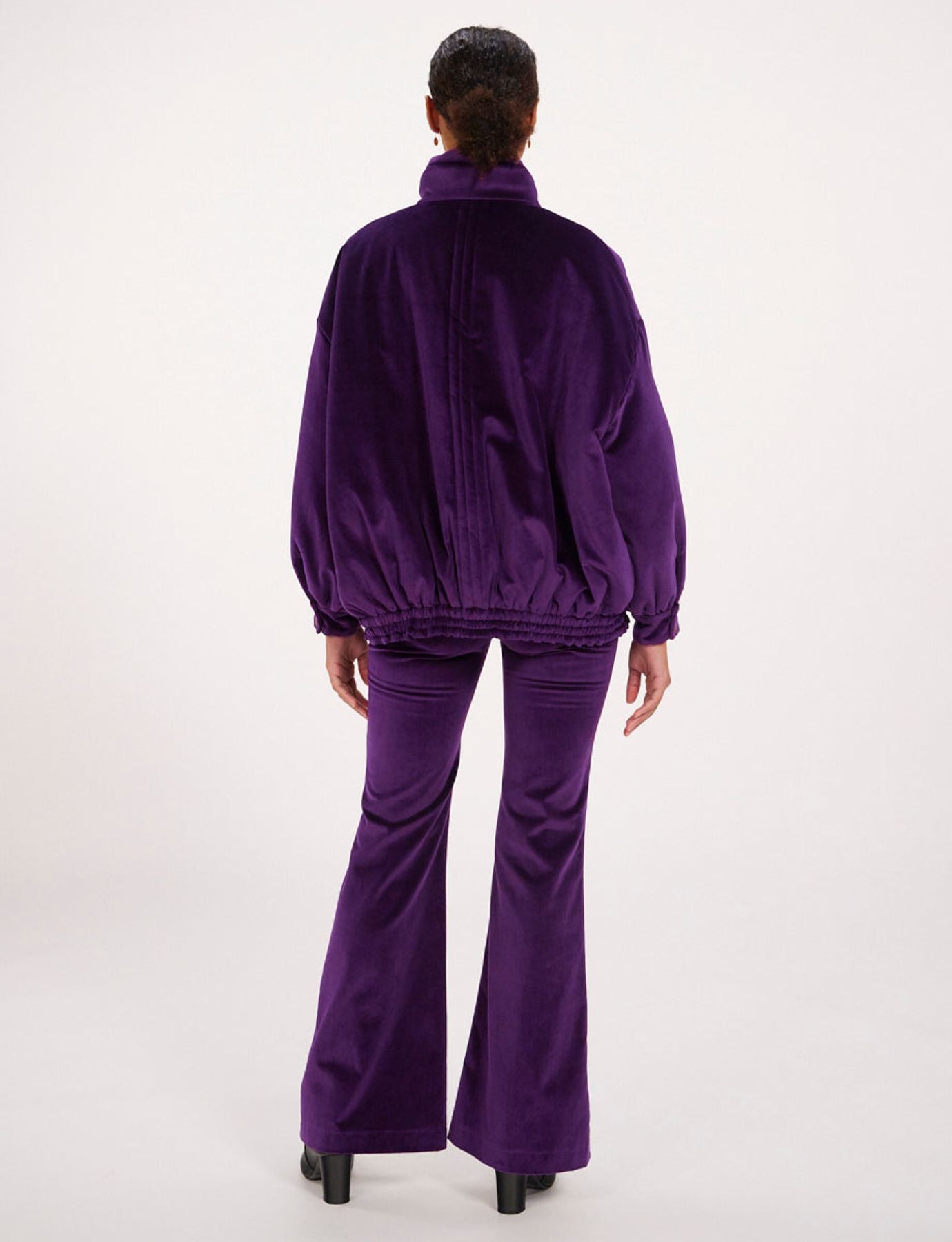 Chaqueta holgada morada Elios