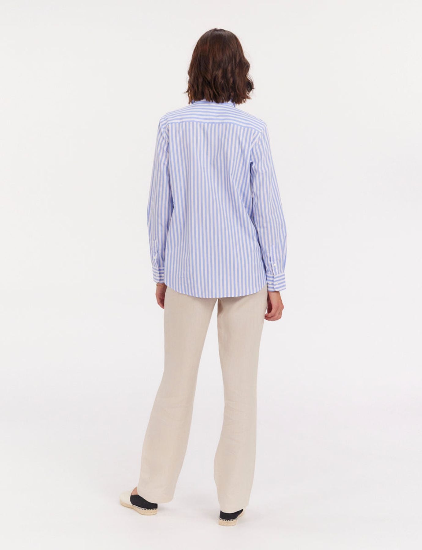 Camisa Martin a rayas azules y blancas