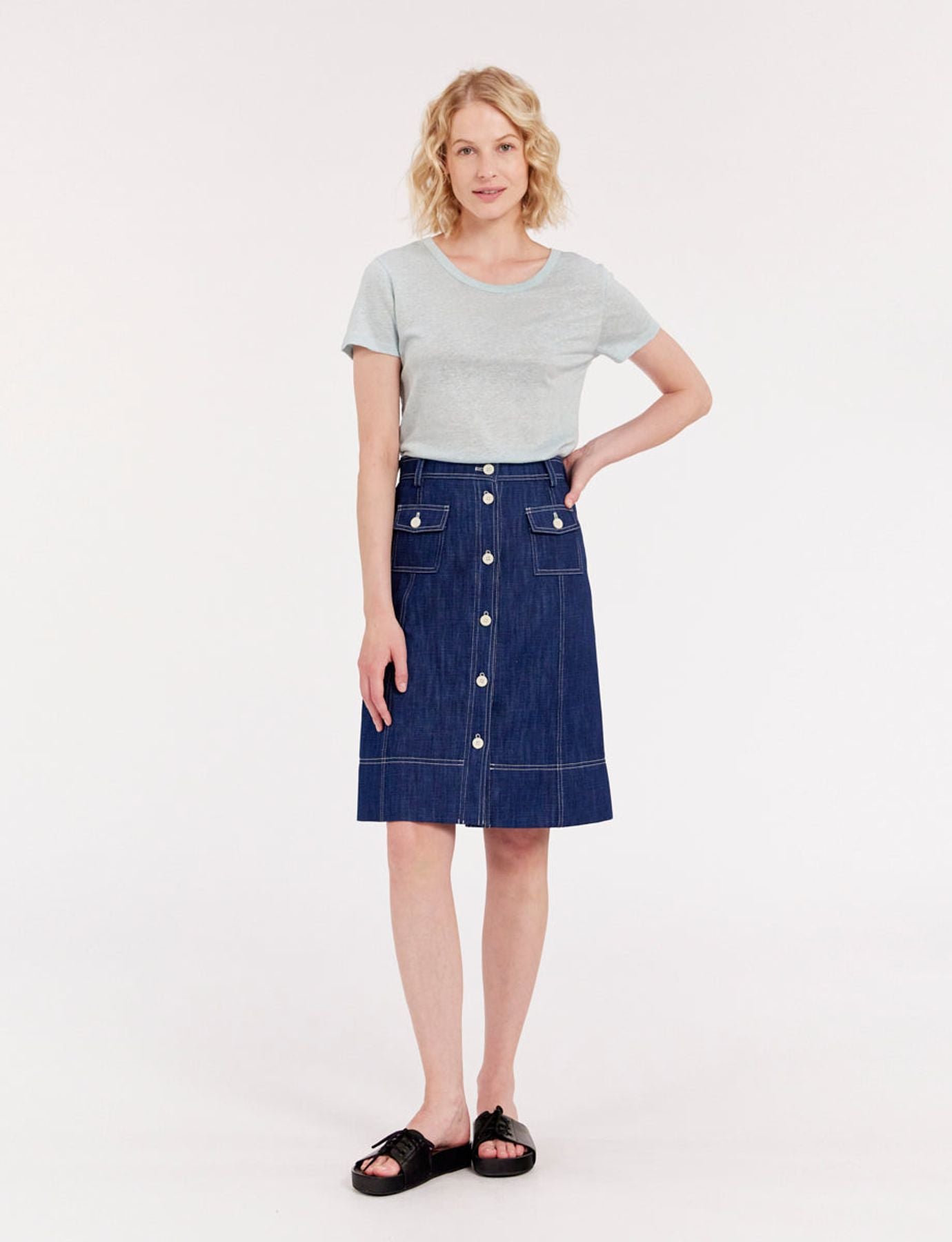 Rachel denim skirt