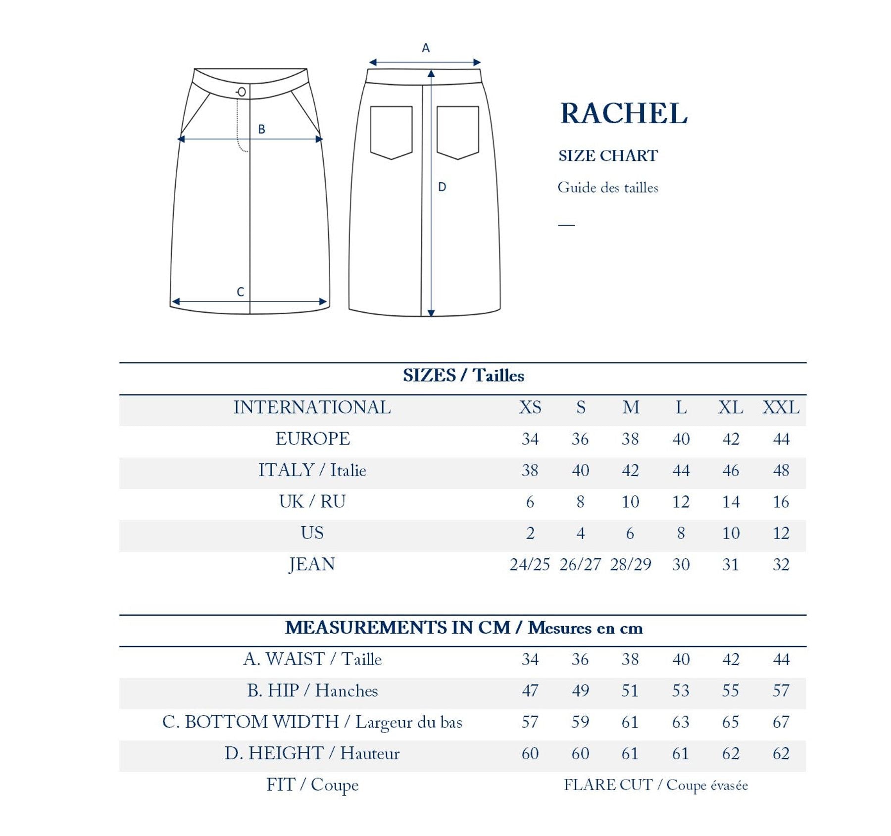 Rachel denim skirt