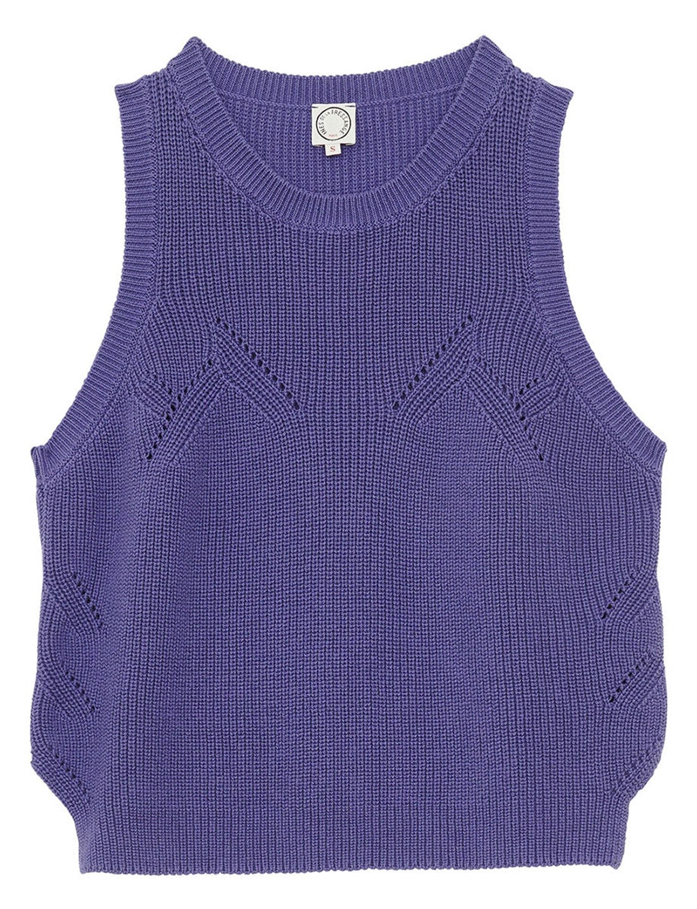 Agatha purple sleeveless jumper
