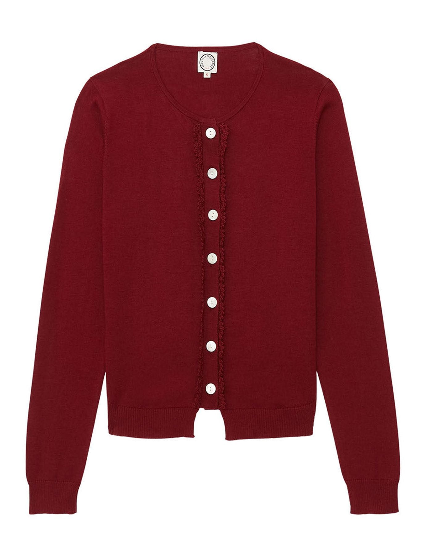 Chaqueta de punto burdeos April