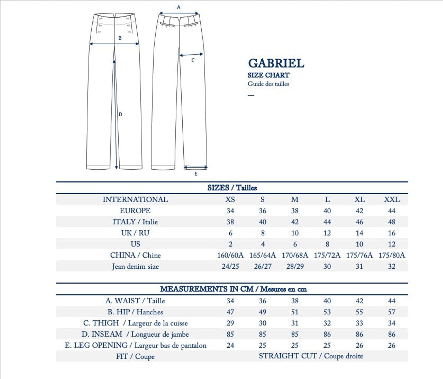 Pantalones azules Gabriel