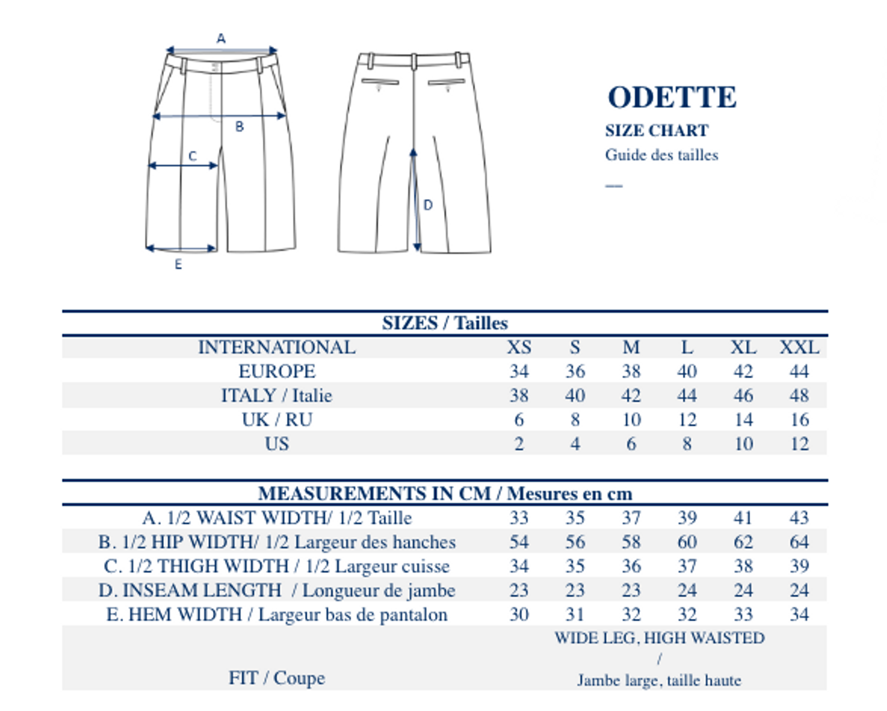 Odette beige shorts