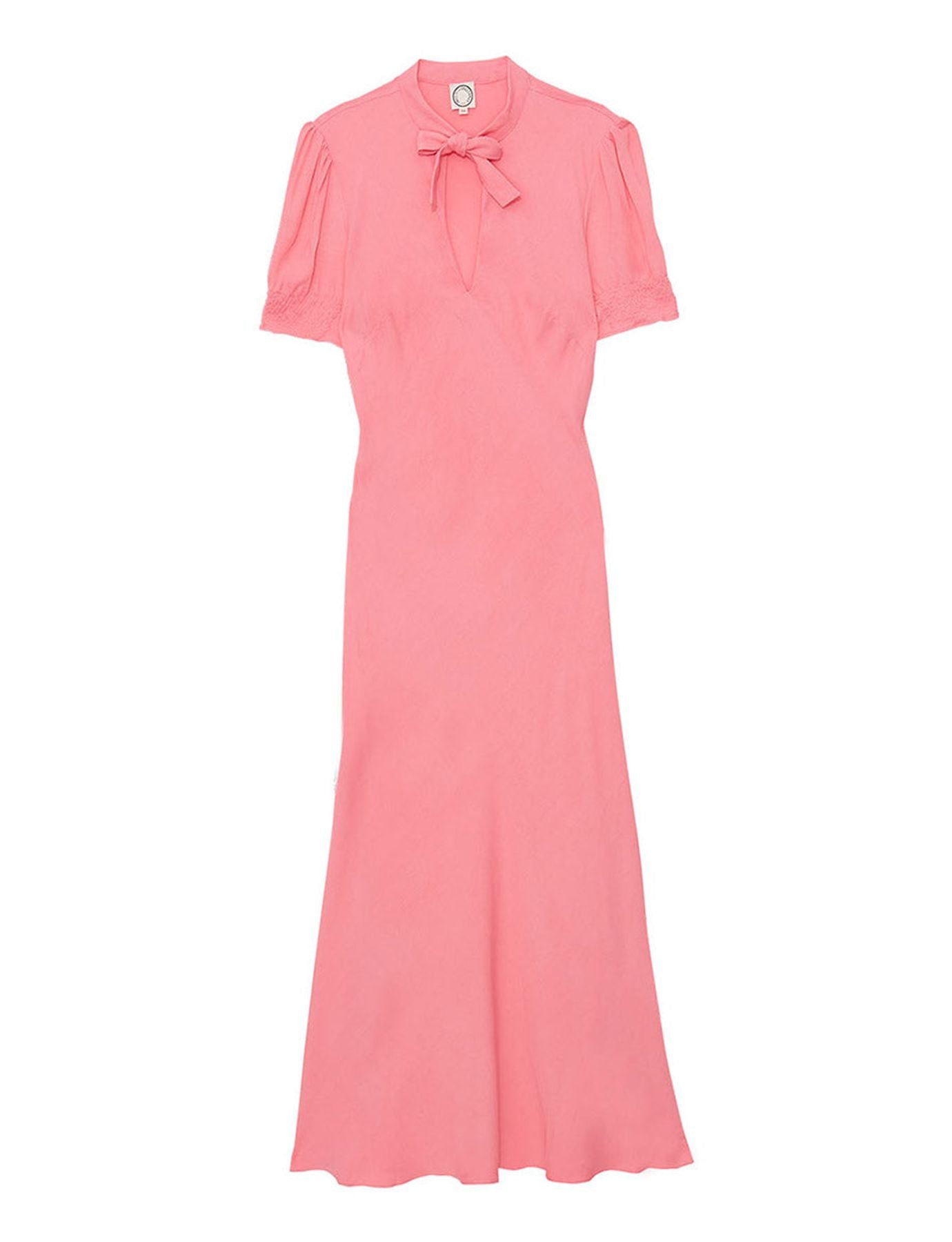 Vestido largo rosa cerise
