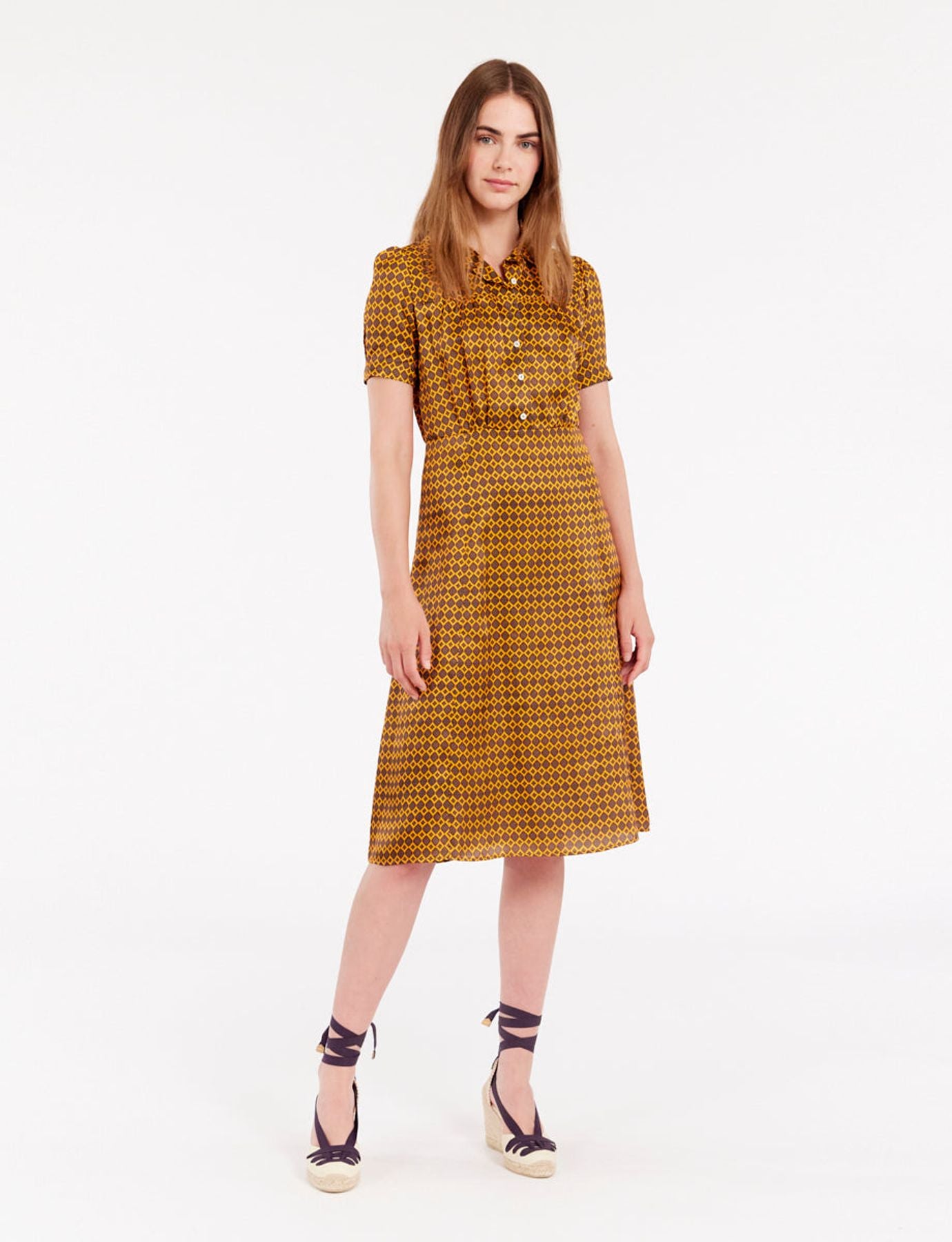 Vestido de satén Angèle