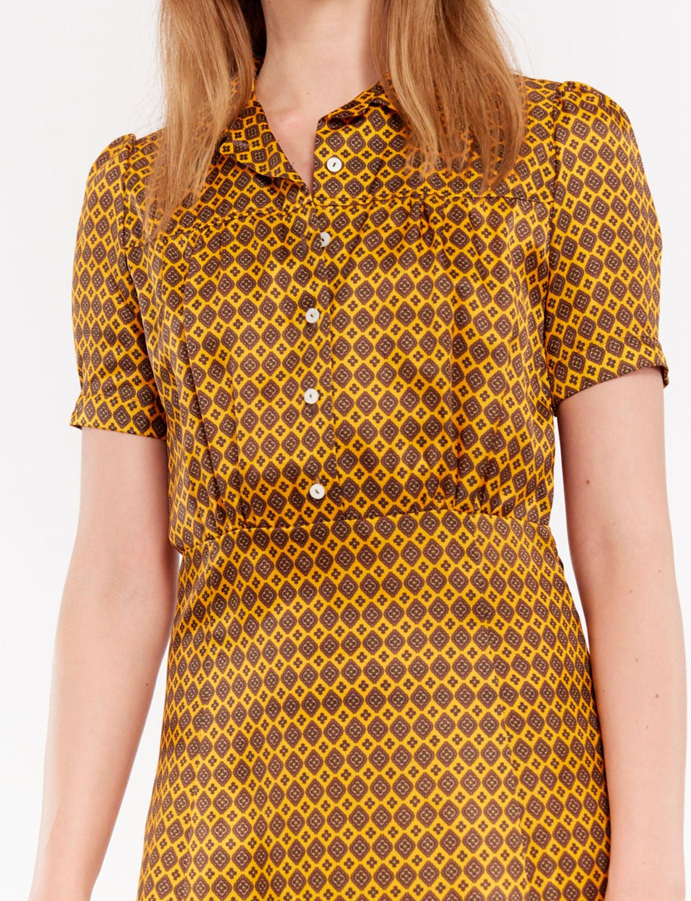 Vestido de satén Angèle