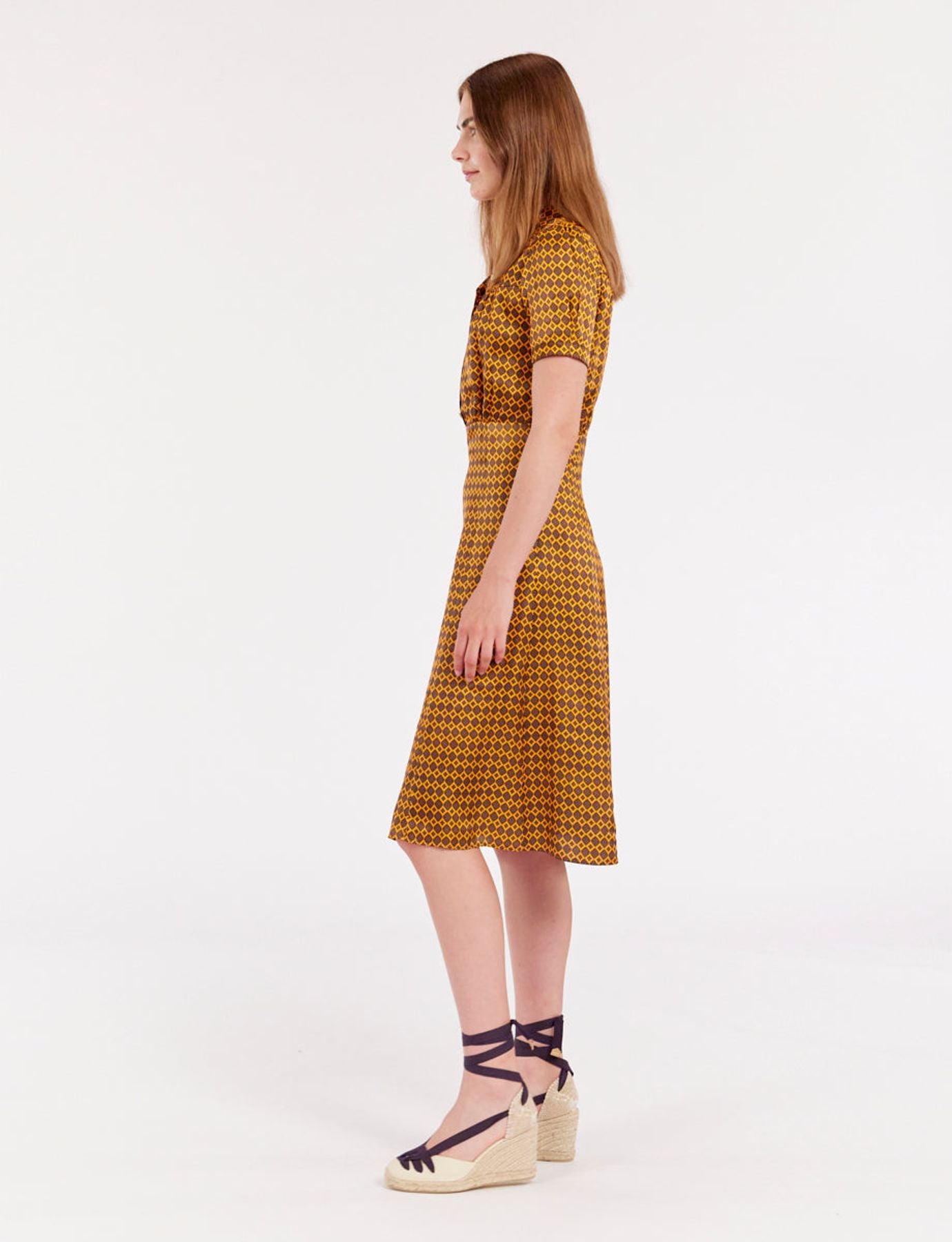 Vestido de satén Angèle