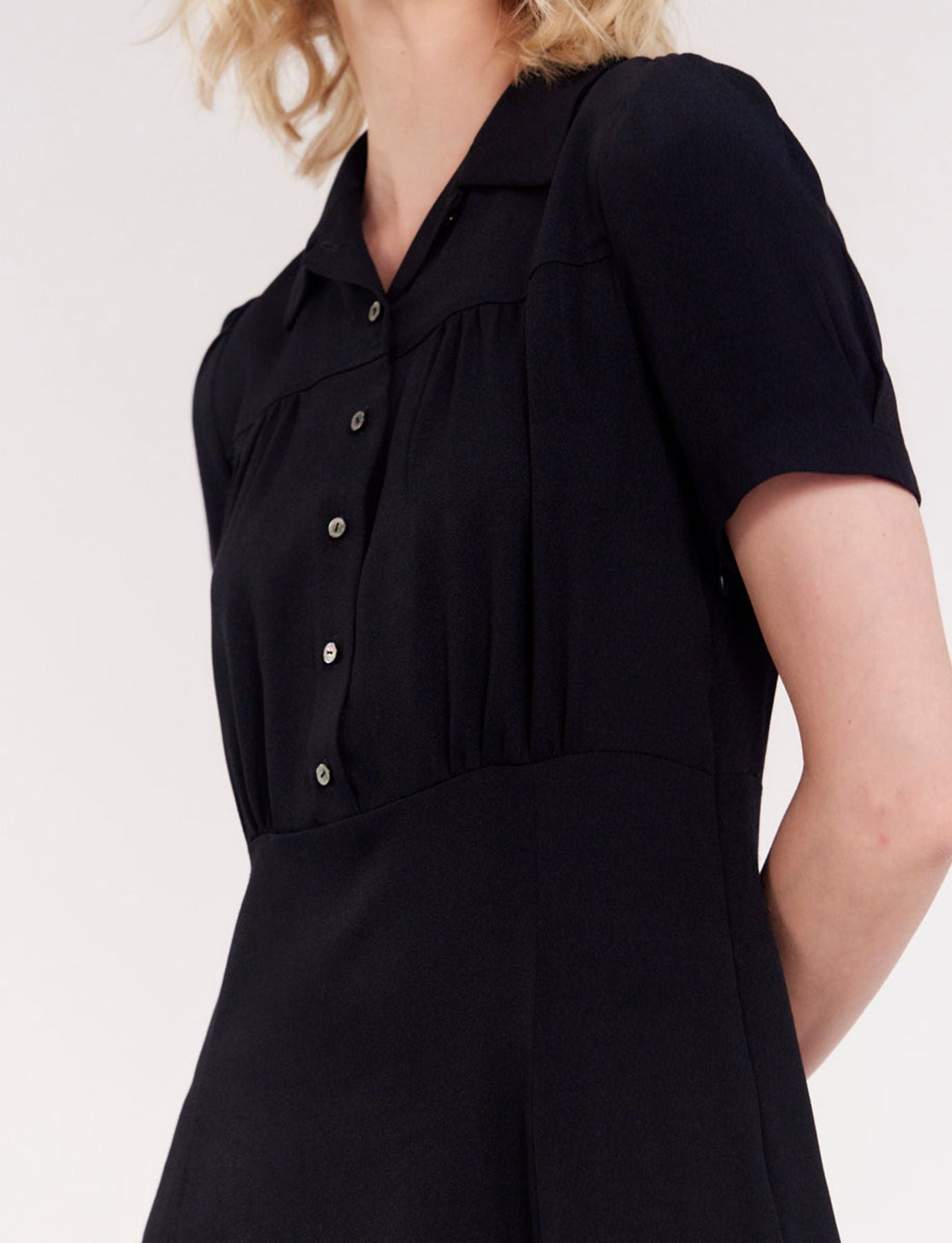 Vestido azul marino Angèle