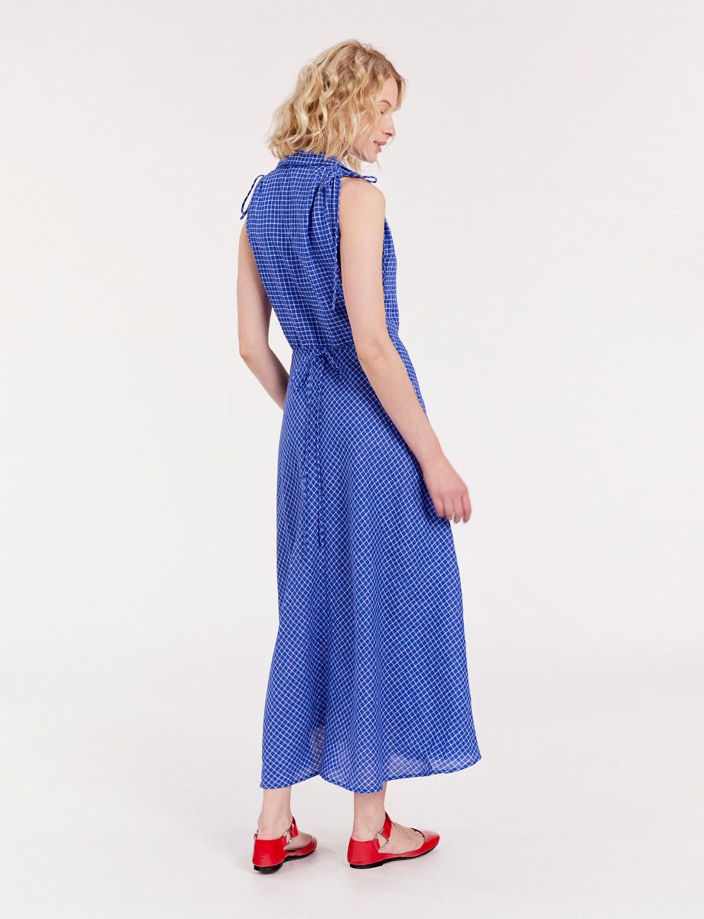 Vestido Violine de lino azul