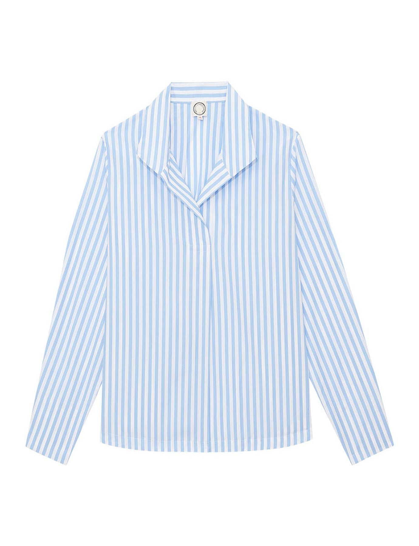 Top de rayas azules y blancas Noa