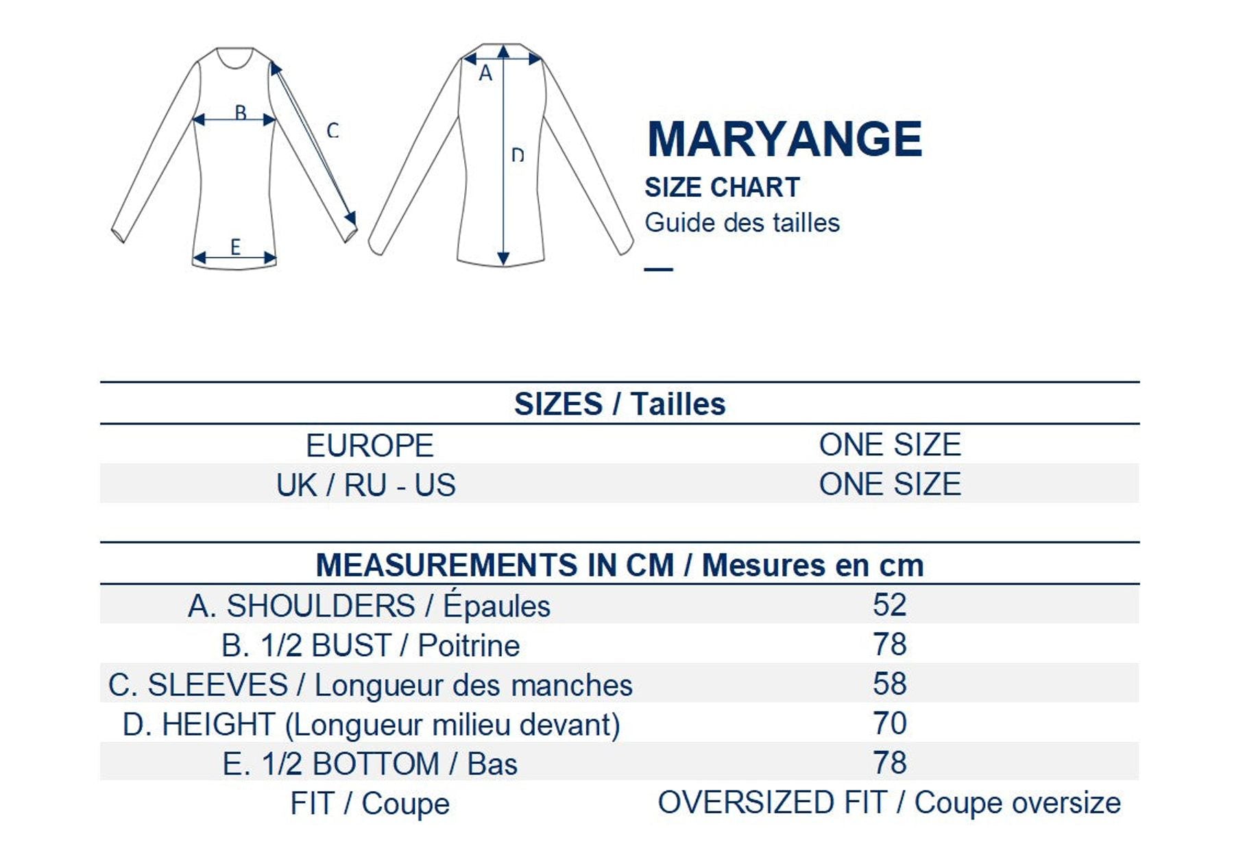 Camisa blanca oversize Maryange