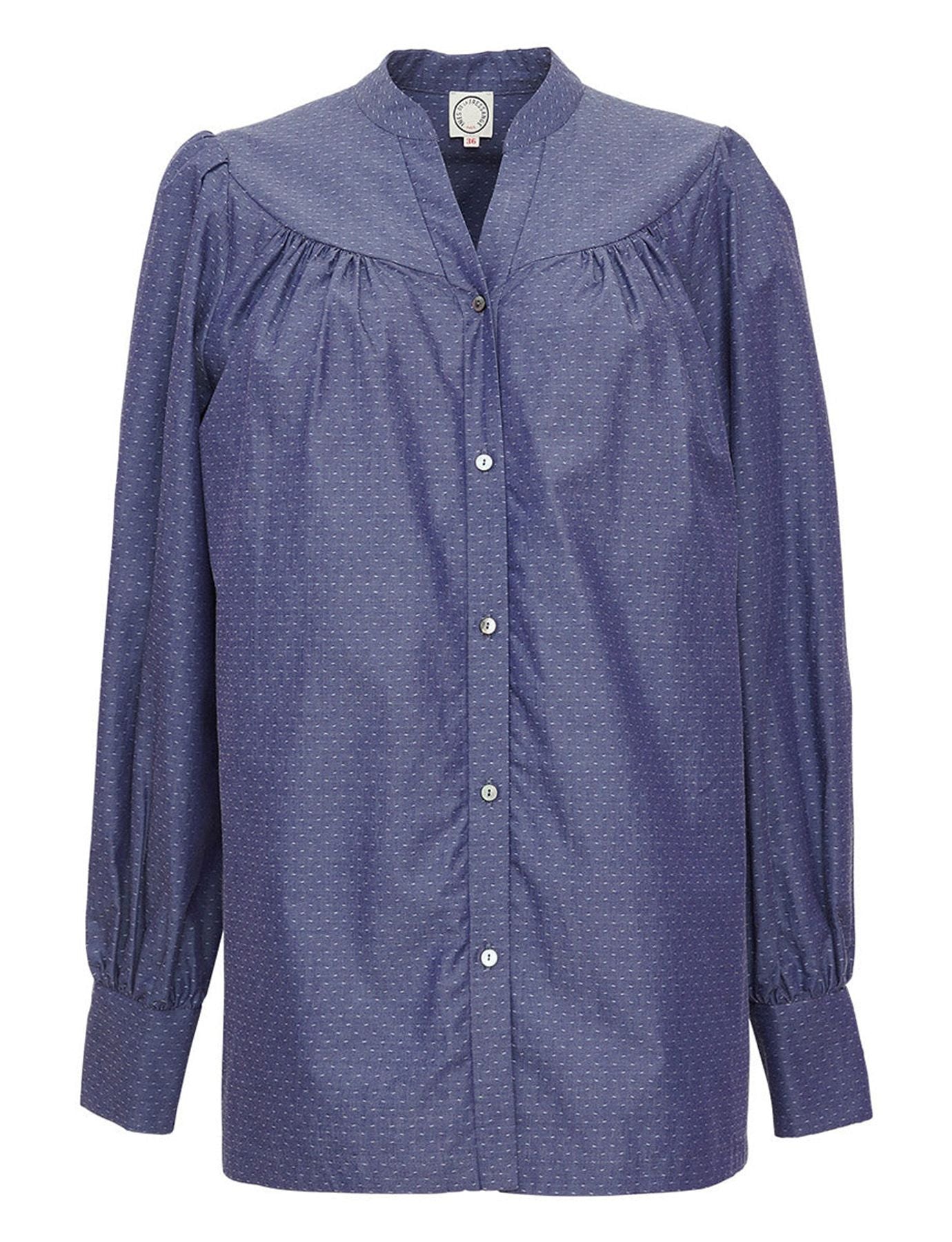 Ornella blue denim blouse