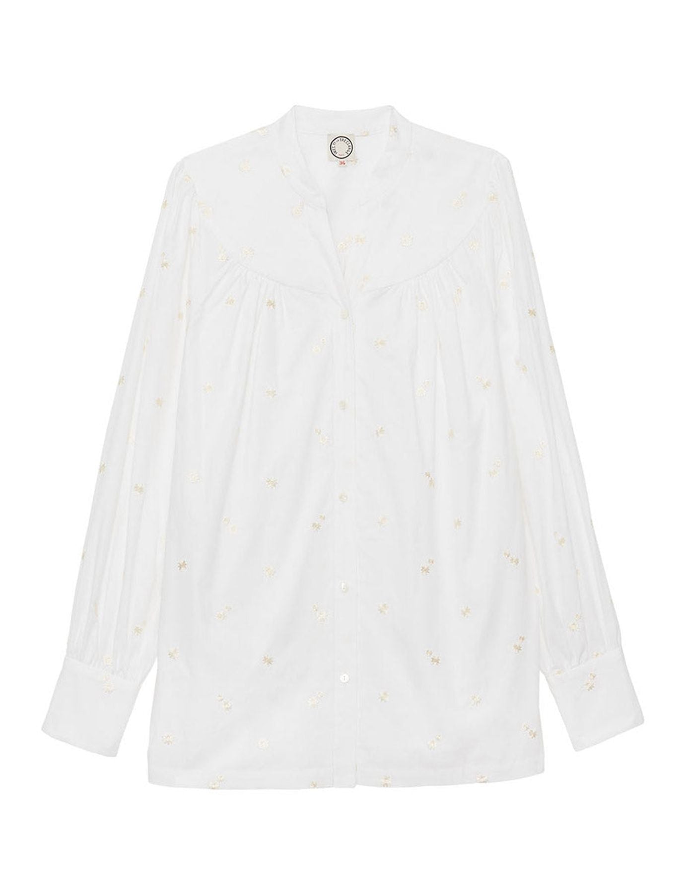 Ornella white embroidered blouse