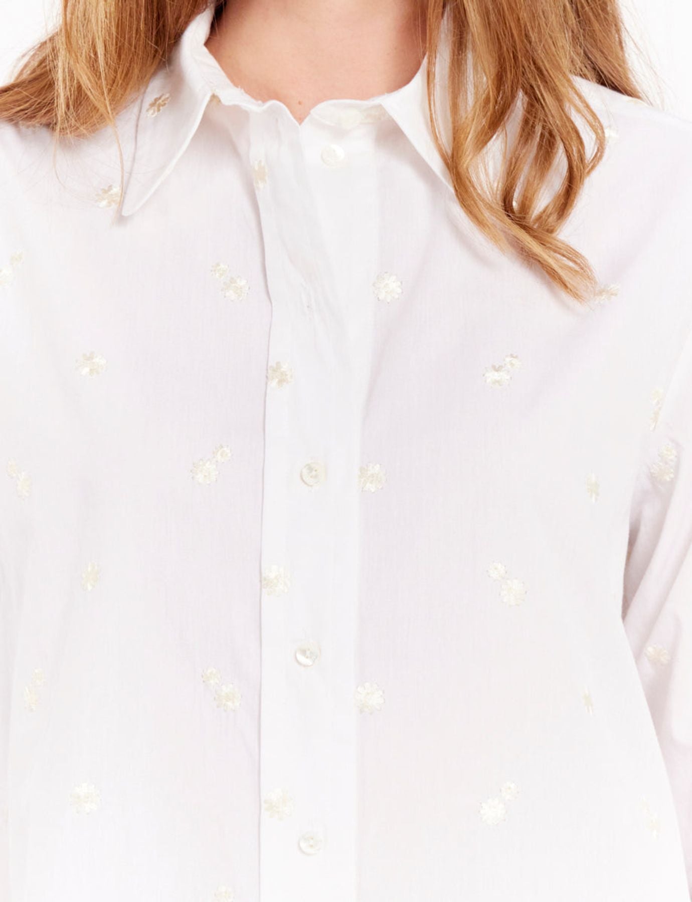 Camisa blanca Maureen con bordados