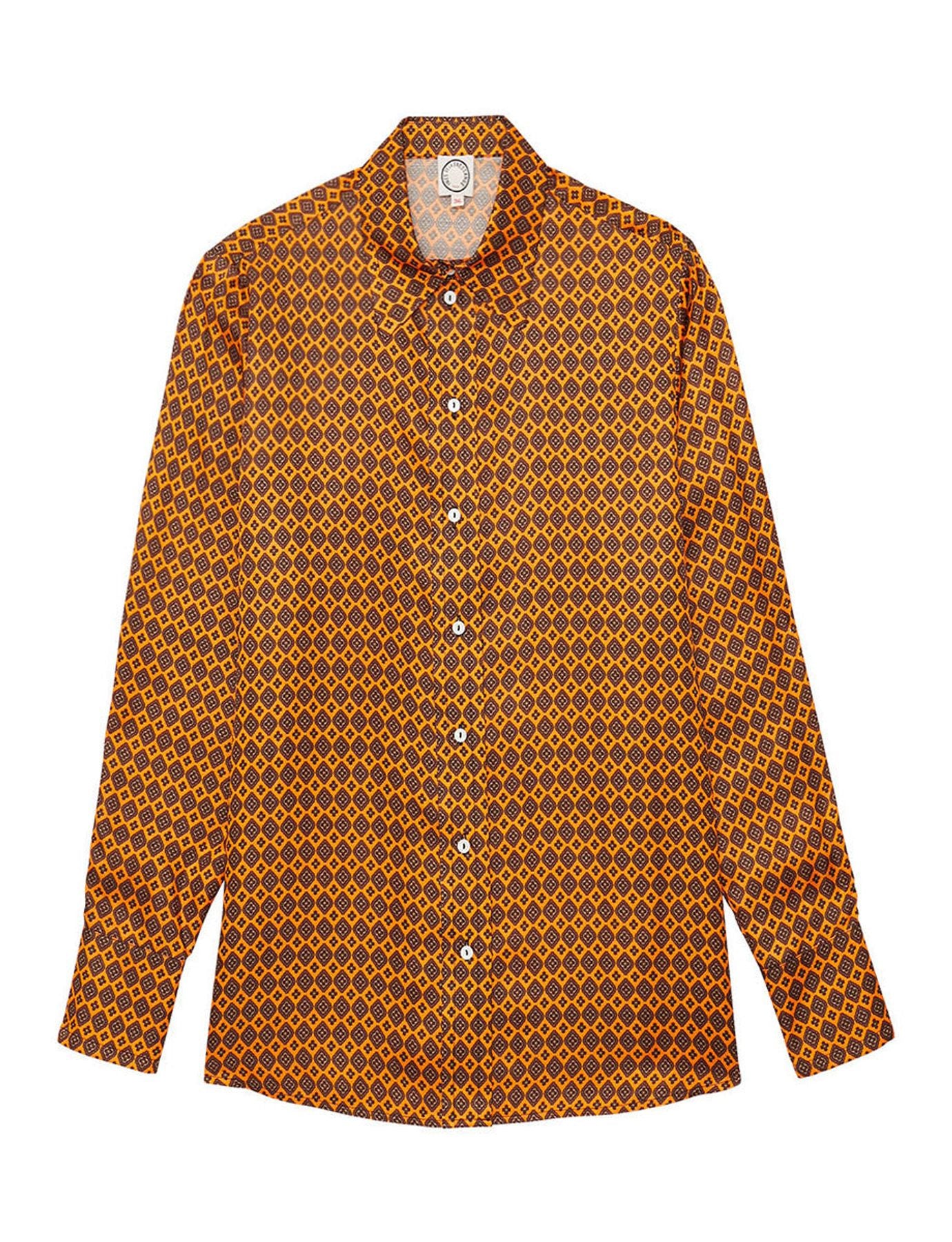 Maureen satin print shirt