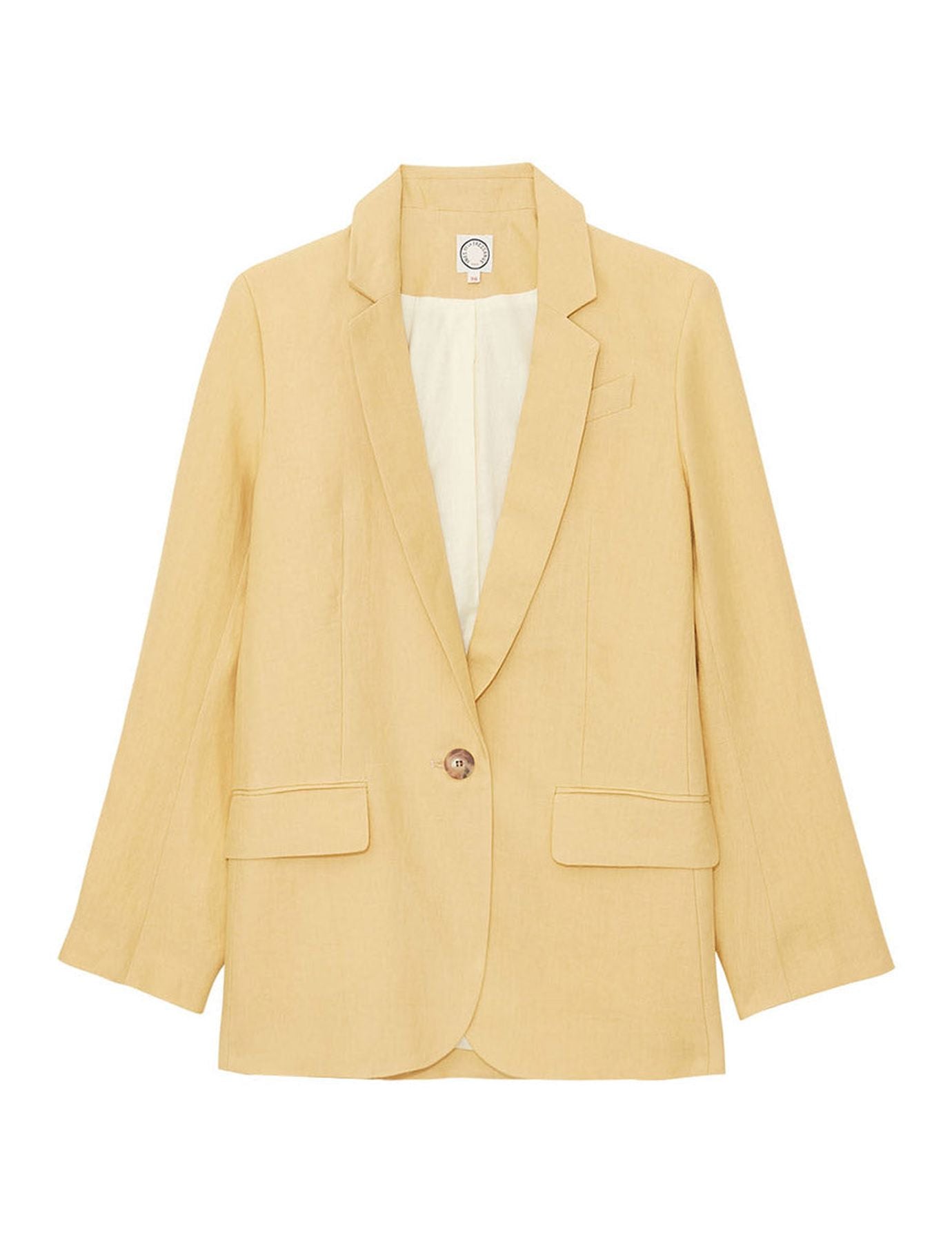 Chaqueta Bruna de lino amarillo
