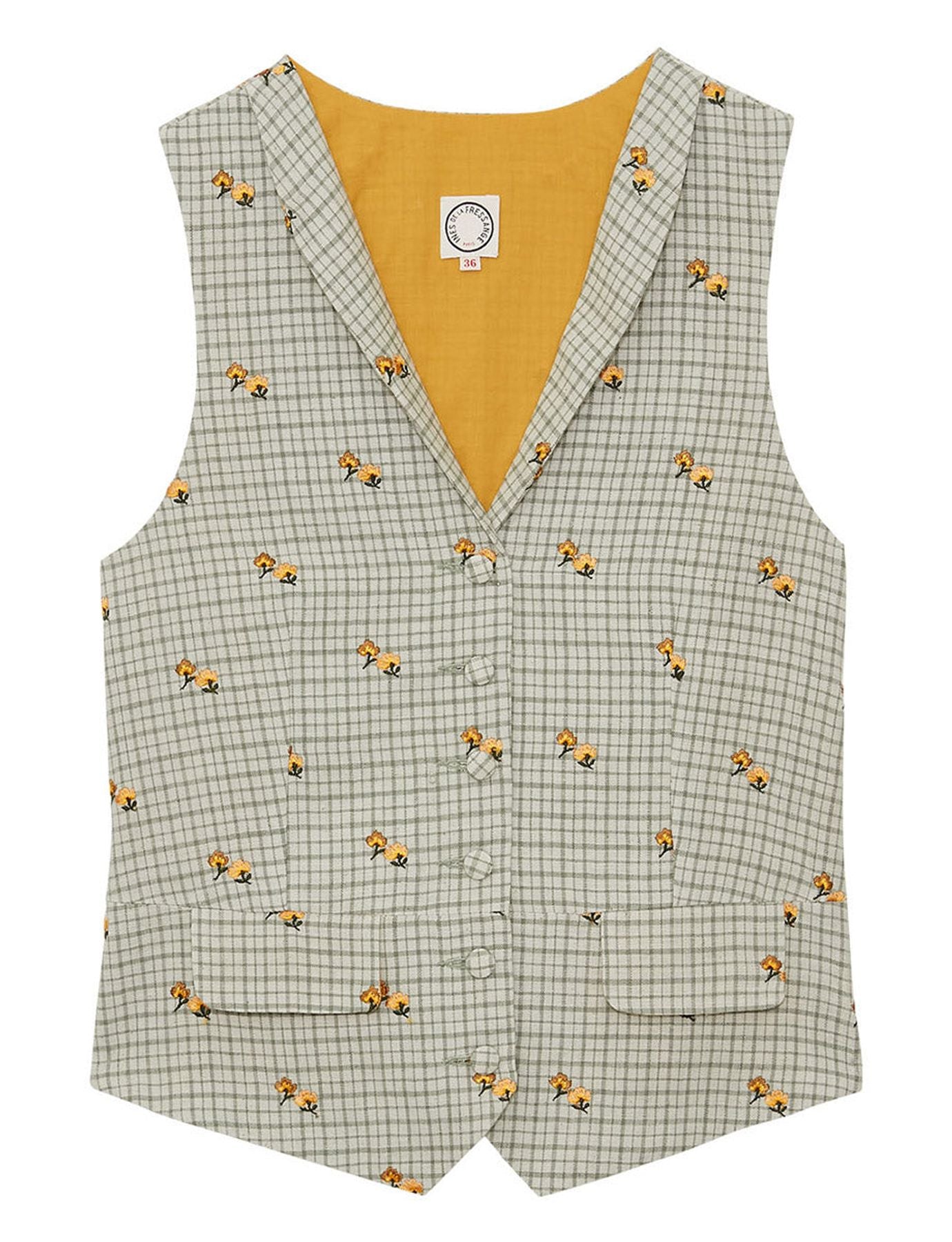 Cárdigan estampado verde Robinson
