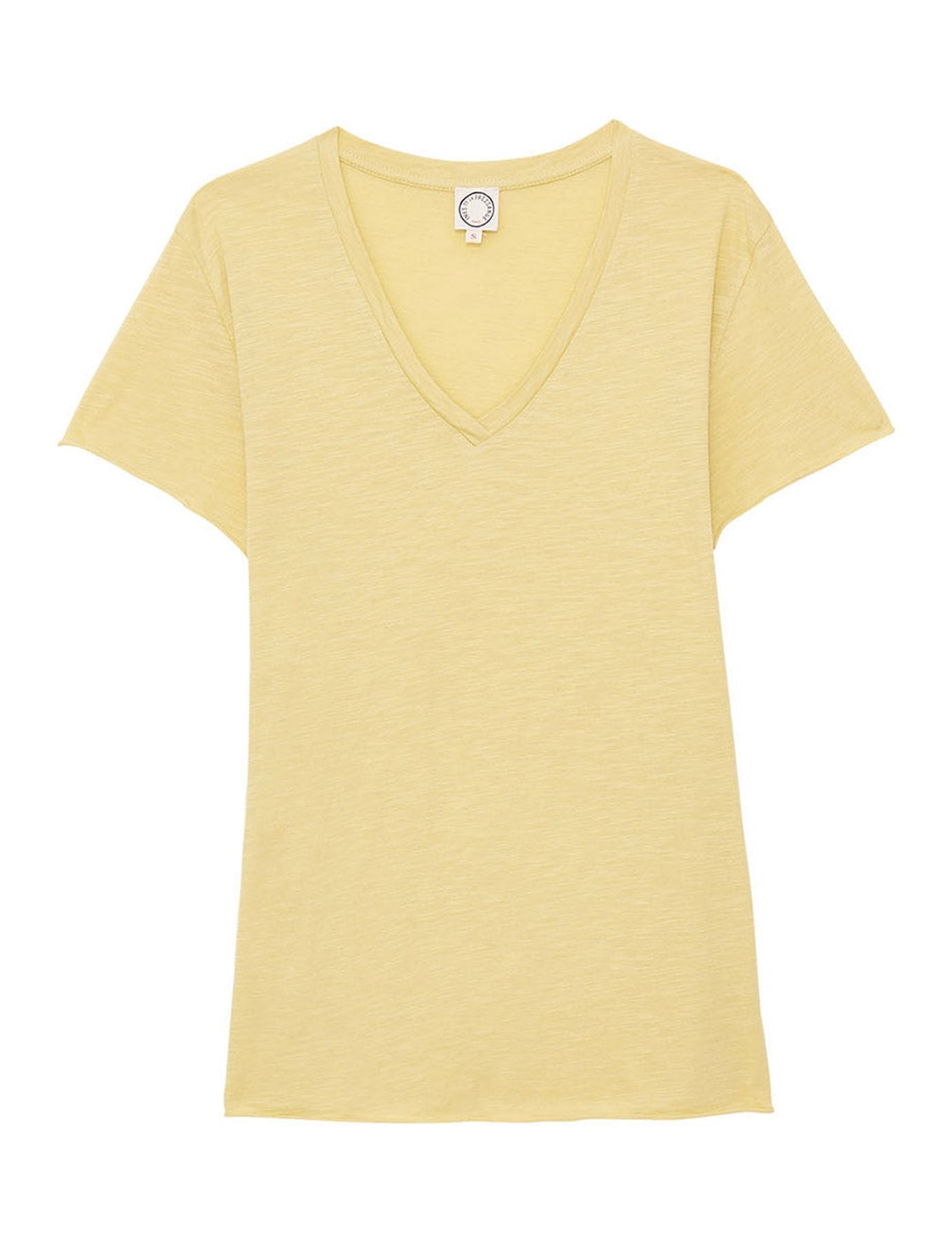 Katalina Camiseta cuello pico limón