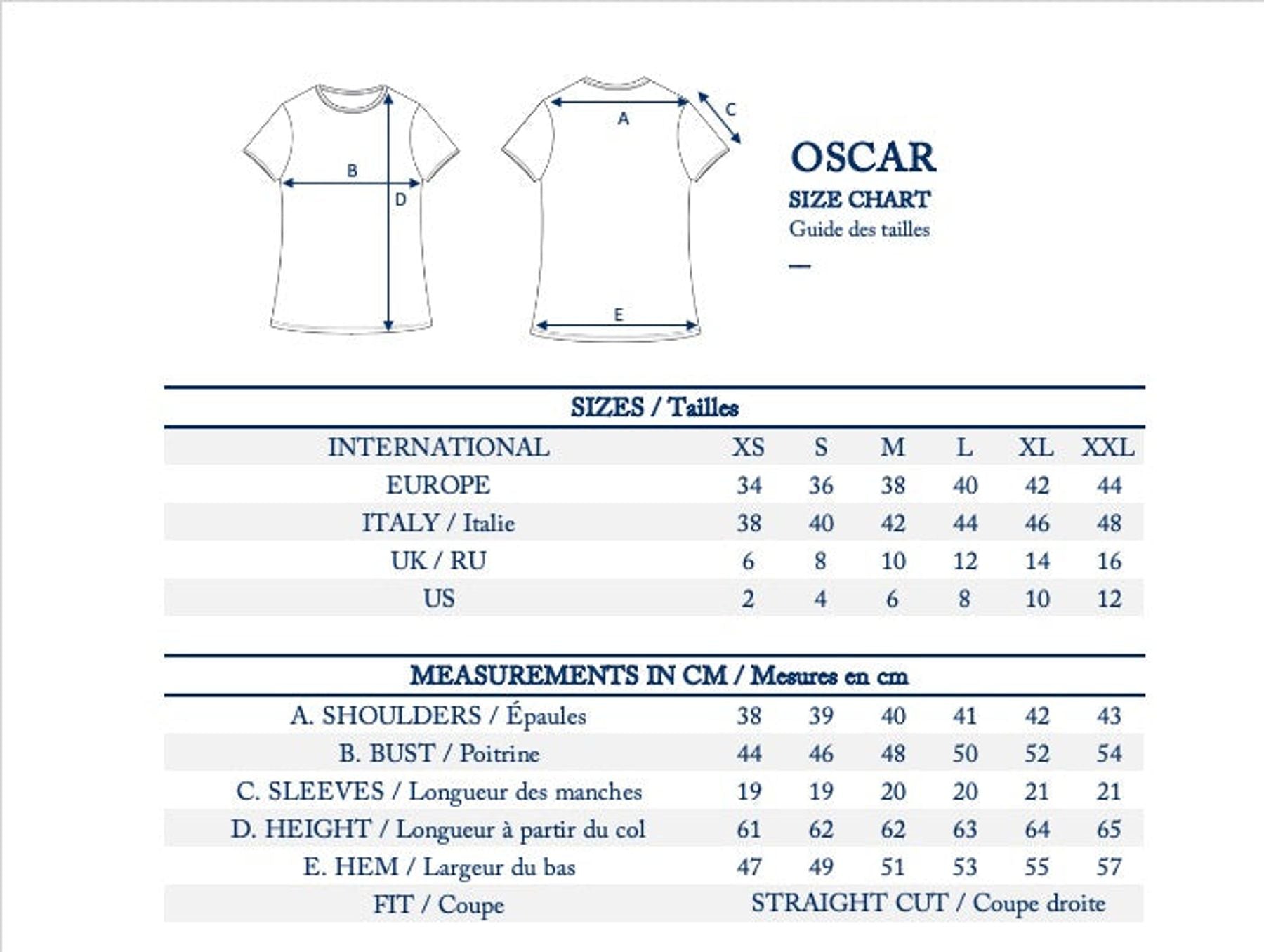 Camiseta Oscar cuello redondo, roja