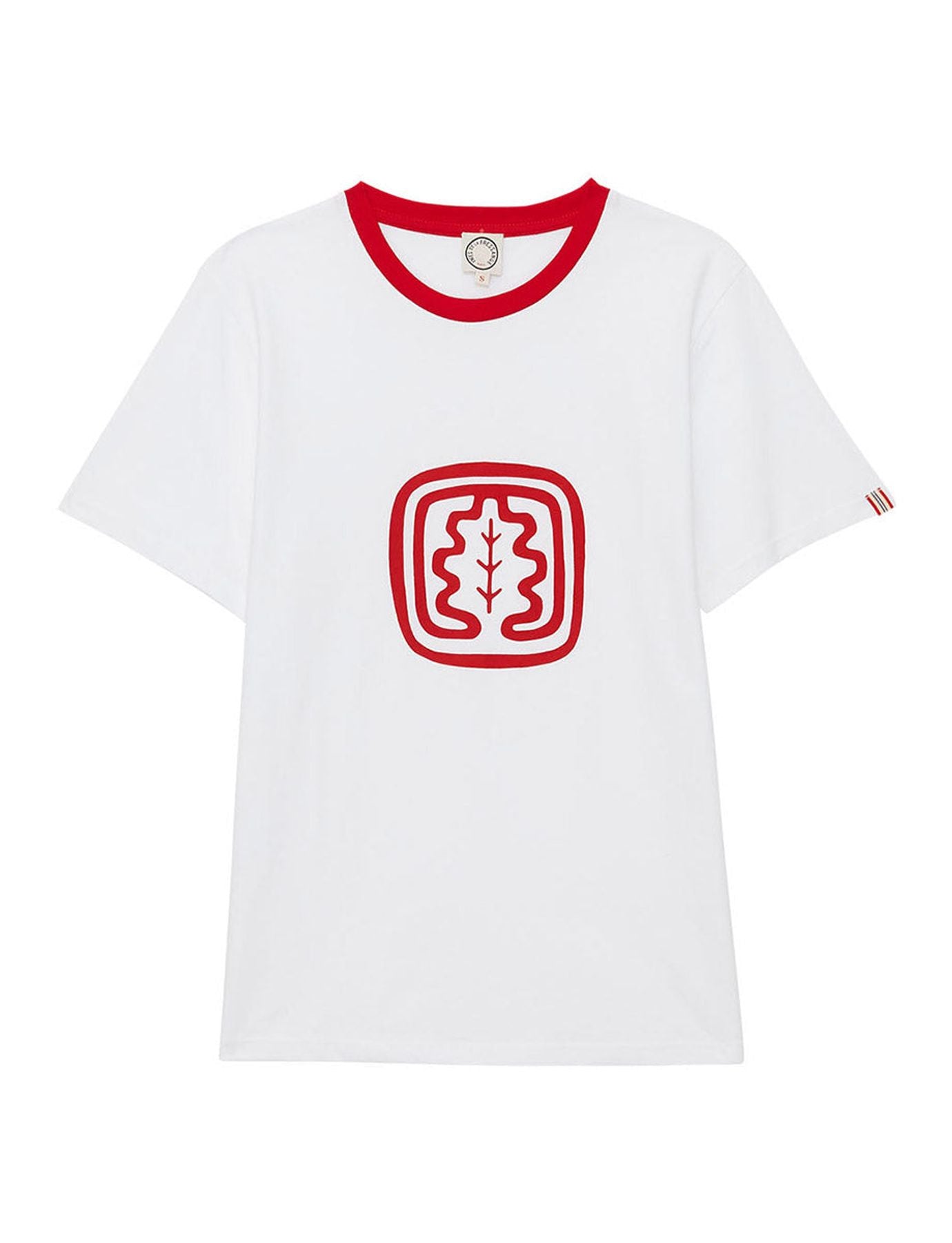 Camiseta Oscar cuello redondo, roja