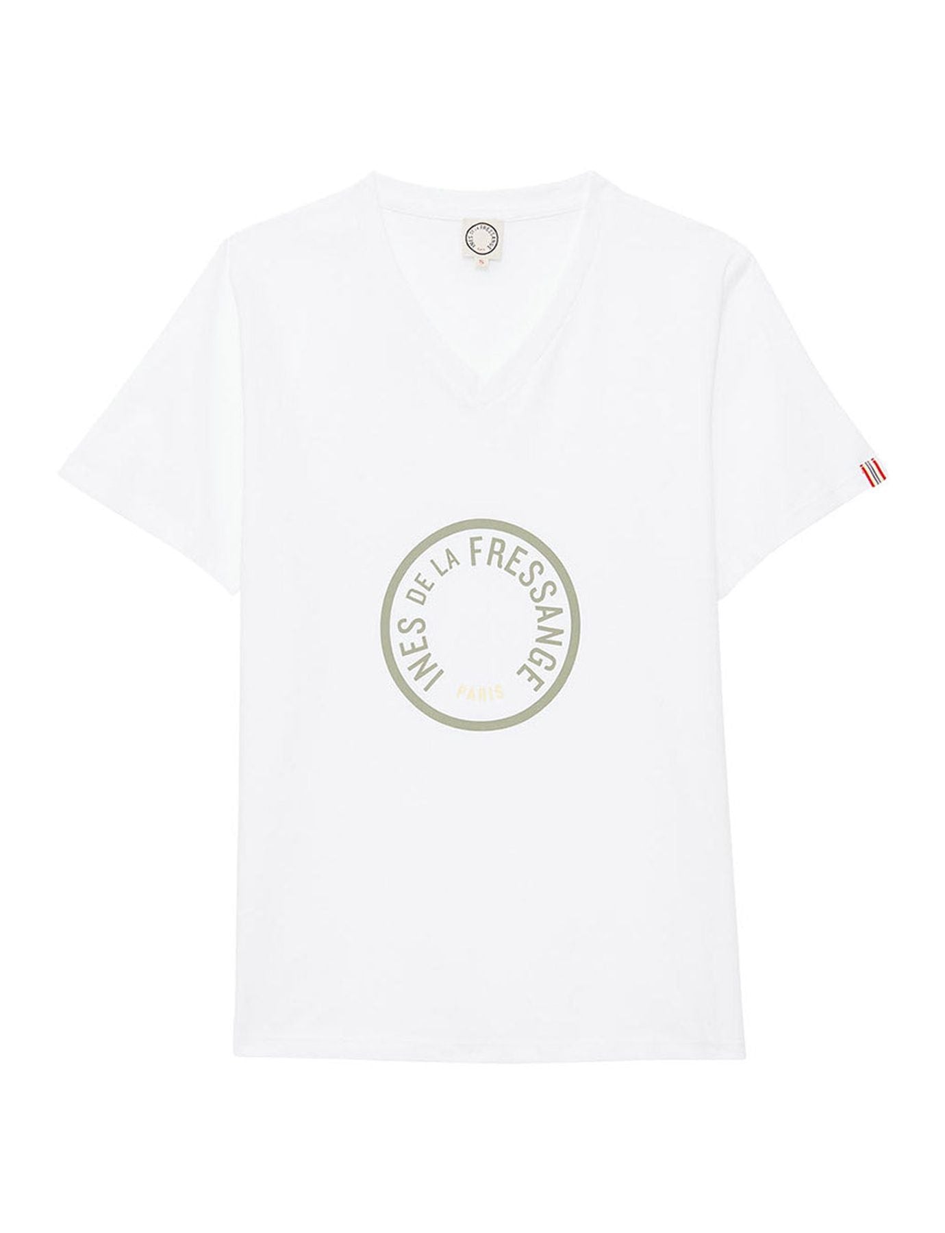 Camiseta cuello pico verde Aurore