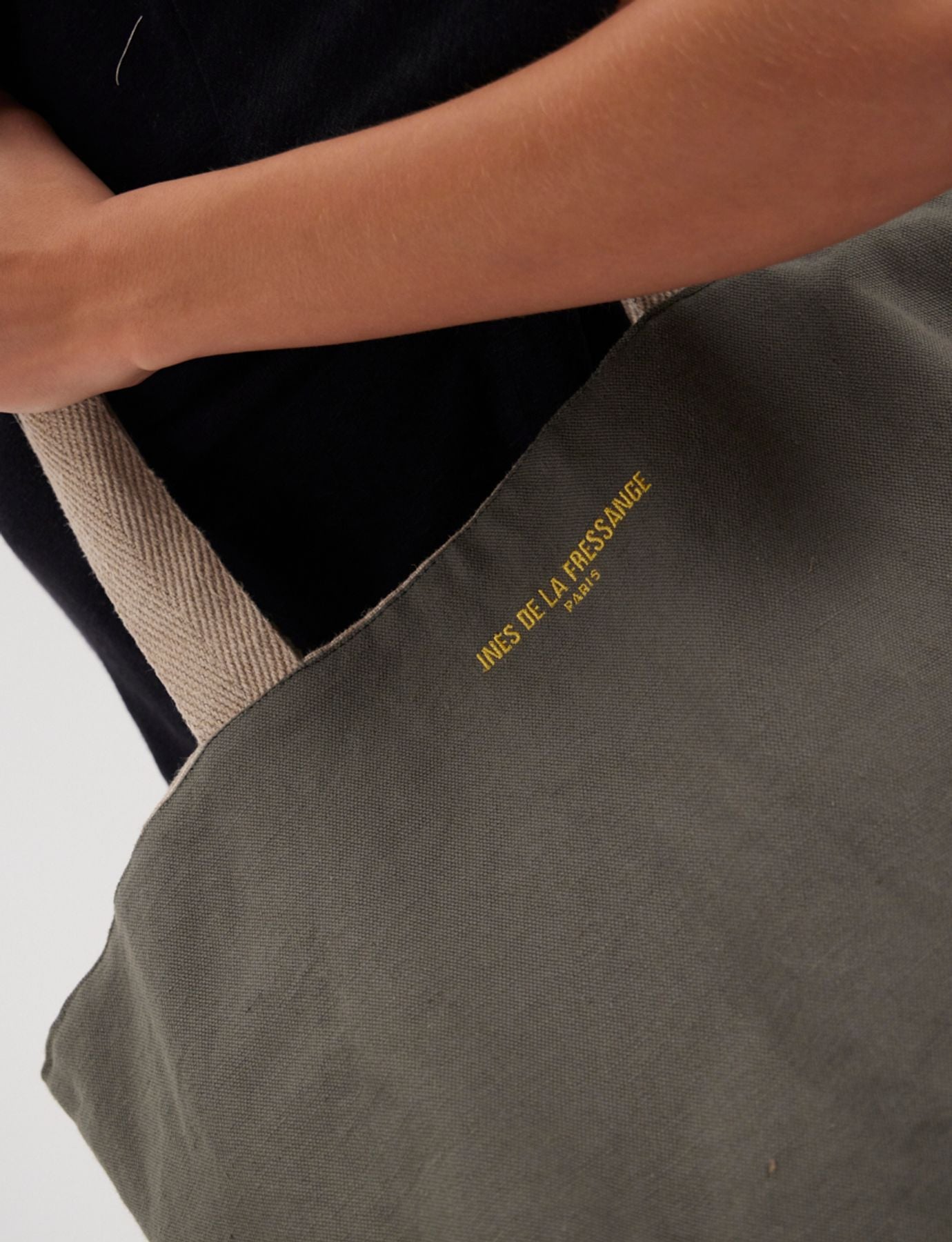 Reversible tote bag Lila khaki